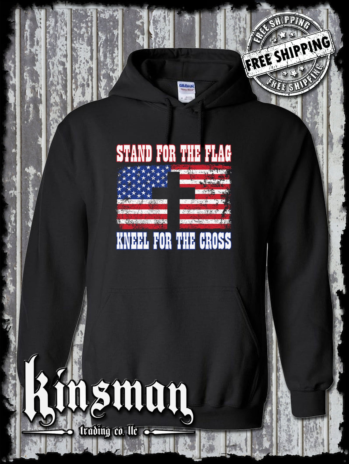 Stand for The Flag Kneel for The Cross Hoodie / Sweatshirt