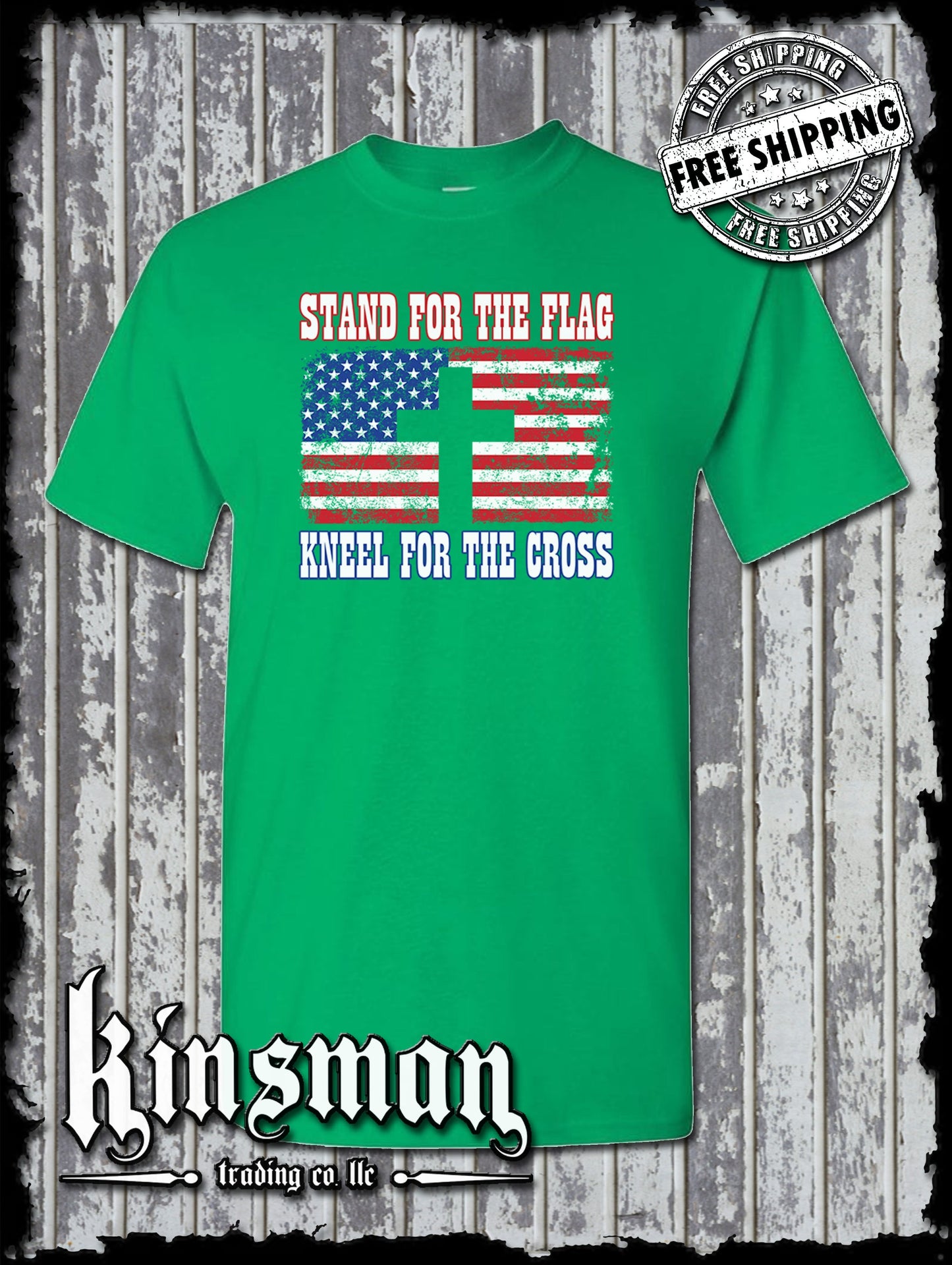 Stand for The Flag Kneel for The Cross T-Shirt