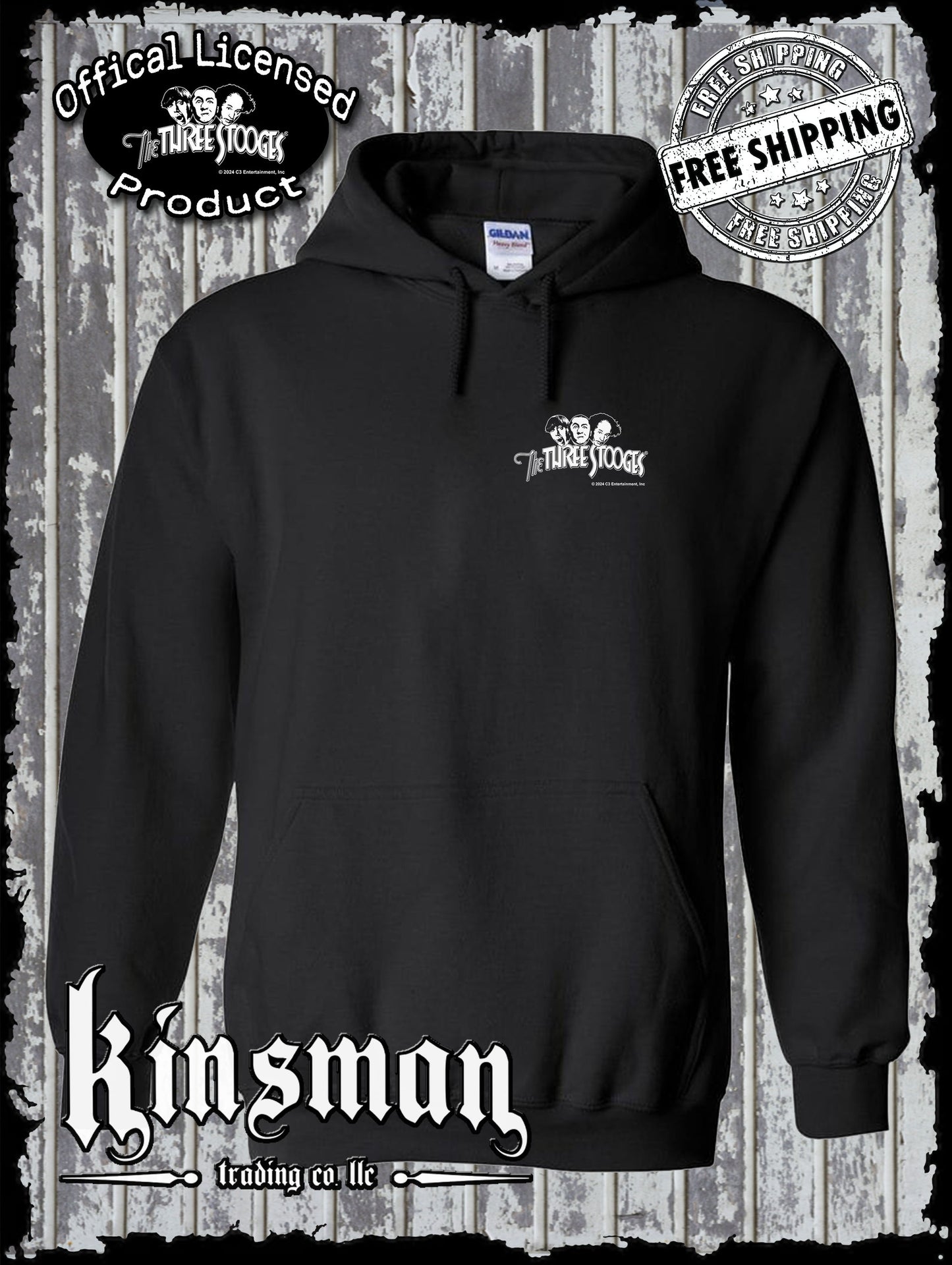 Three Stooges Logo Crest Hoodie / Sweatshirt