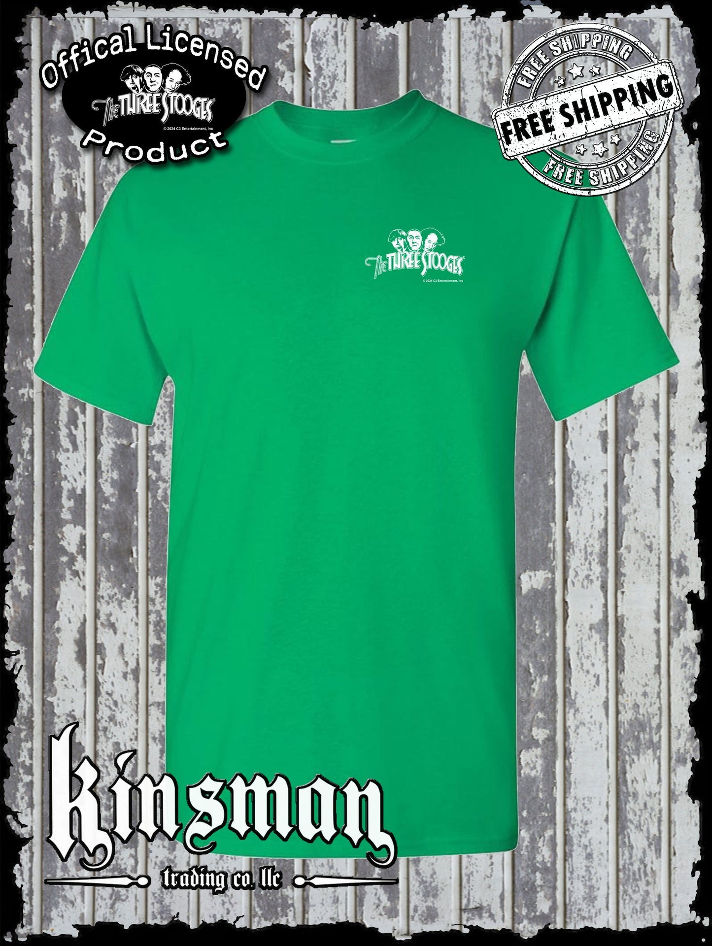 Three Stooges Logo Crest T-Shirt