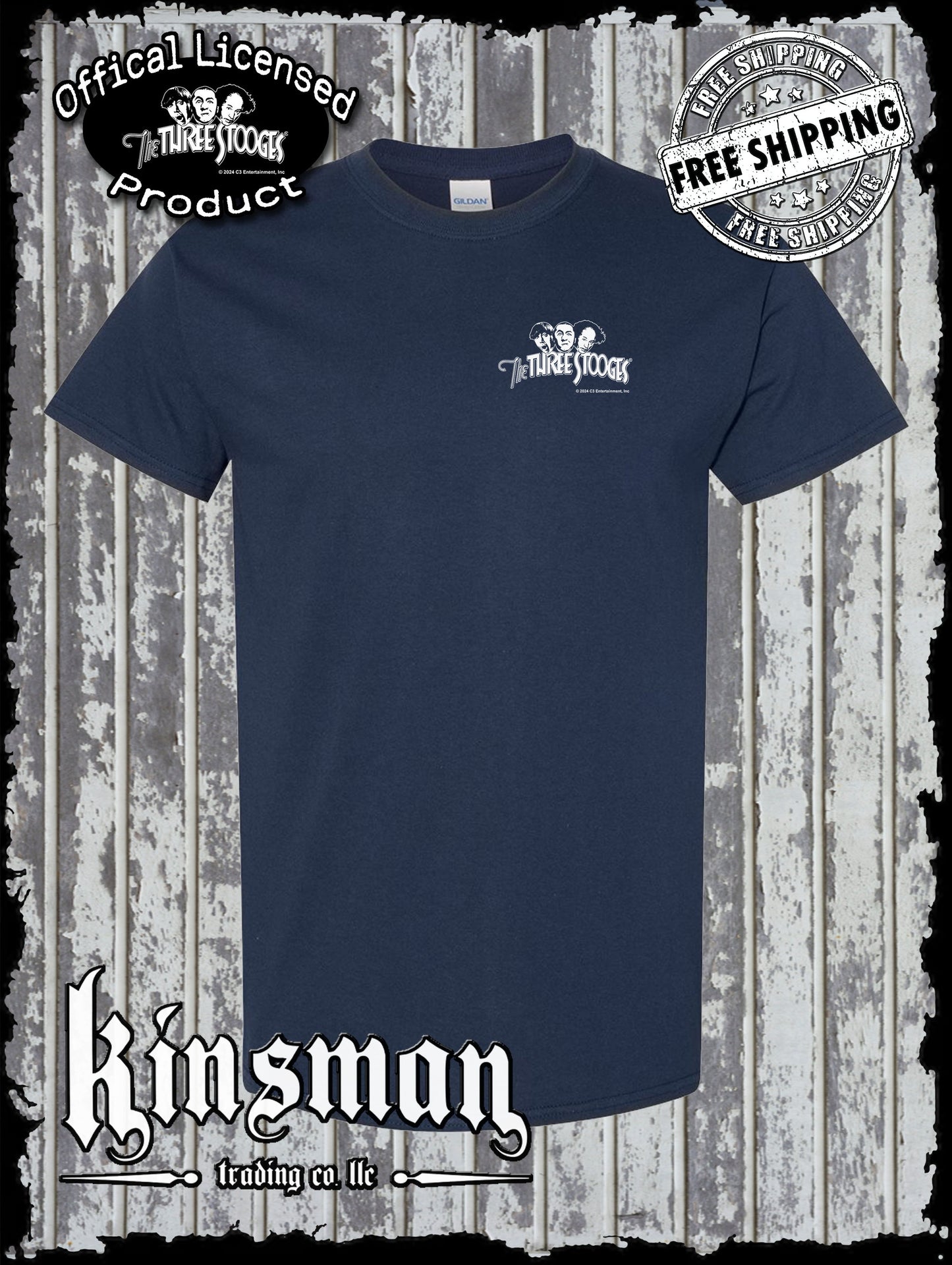 Three Stooges Logo Crest T-Shirt