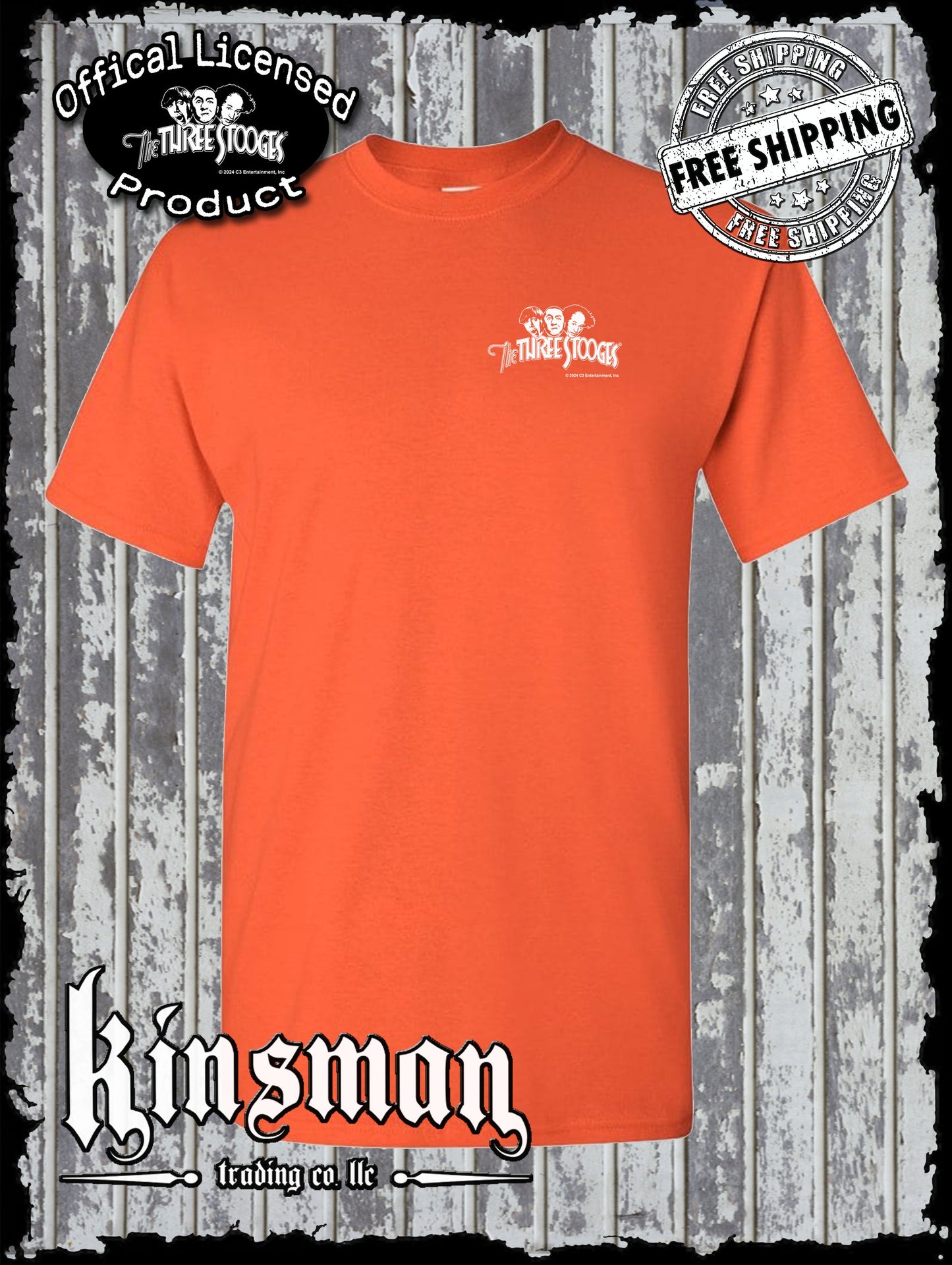 Three Stooges Logo Crest T-Shirt