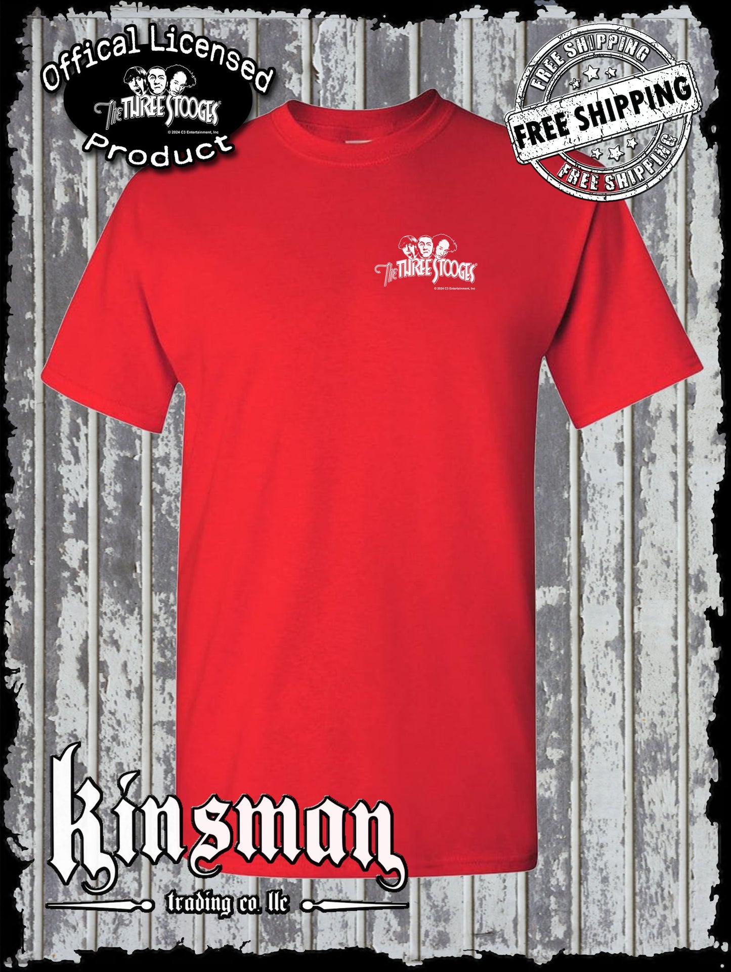 Three Stooges Logo Crest T-Shirt