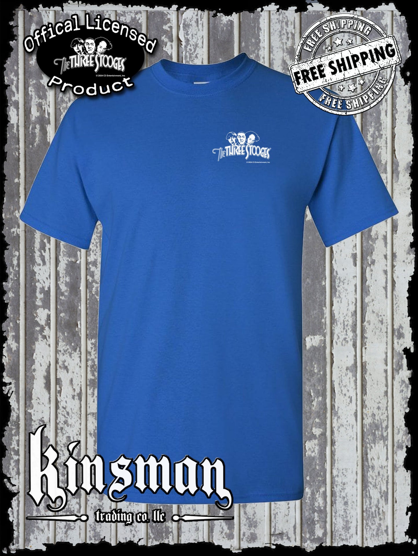 Three Stooges Logo Crest T-Shirt