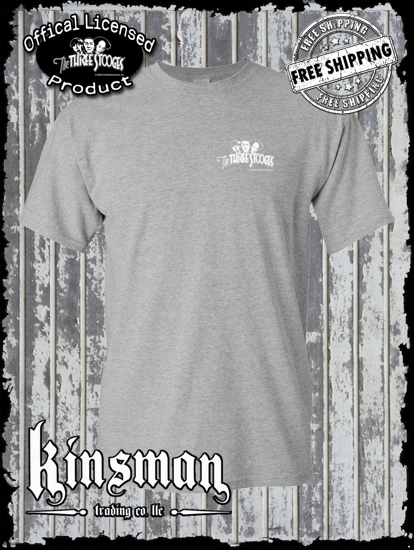 Three Stooges Logo Crest T-Shirt