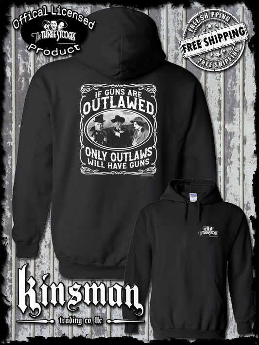 Three Stooges Outlaws 2nd Amendment Hoodie / Sweatshirt