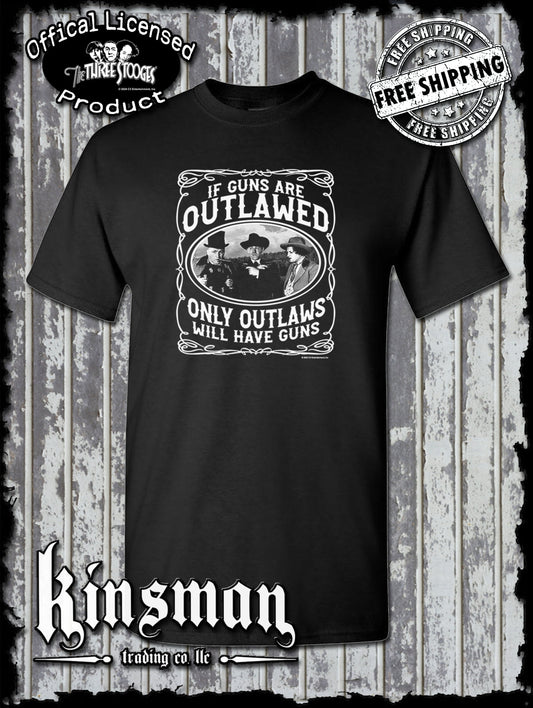 Three Stooges Outlaws 2nd Amendment T-Shirt