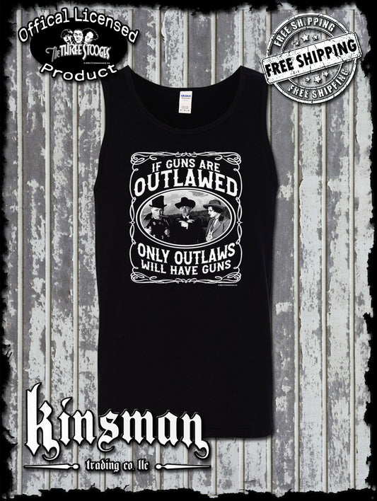 Three Stooges Outlaws 2nd Amendment Tank Top T-Shirt
