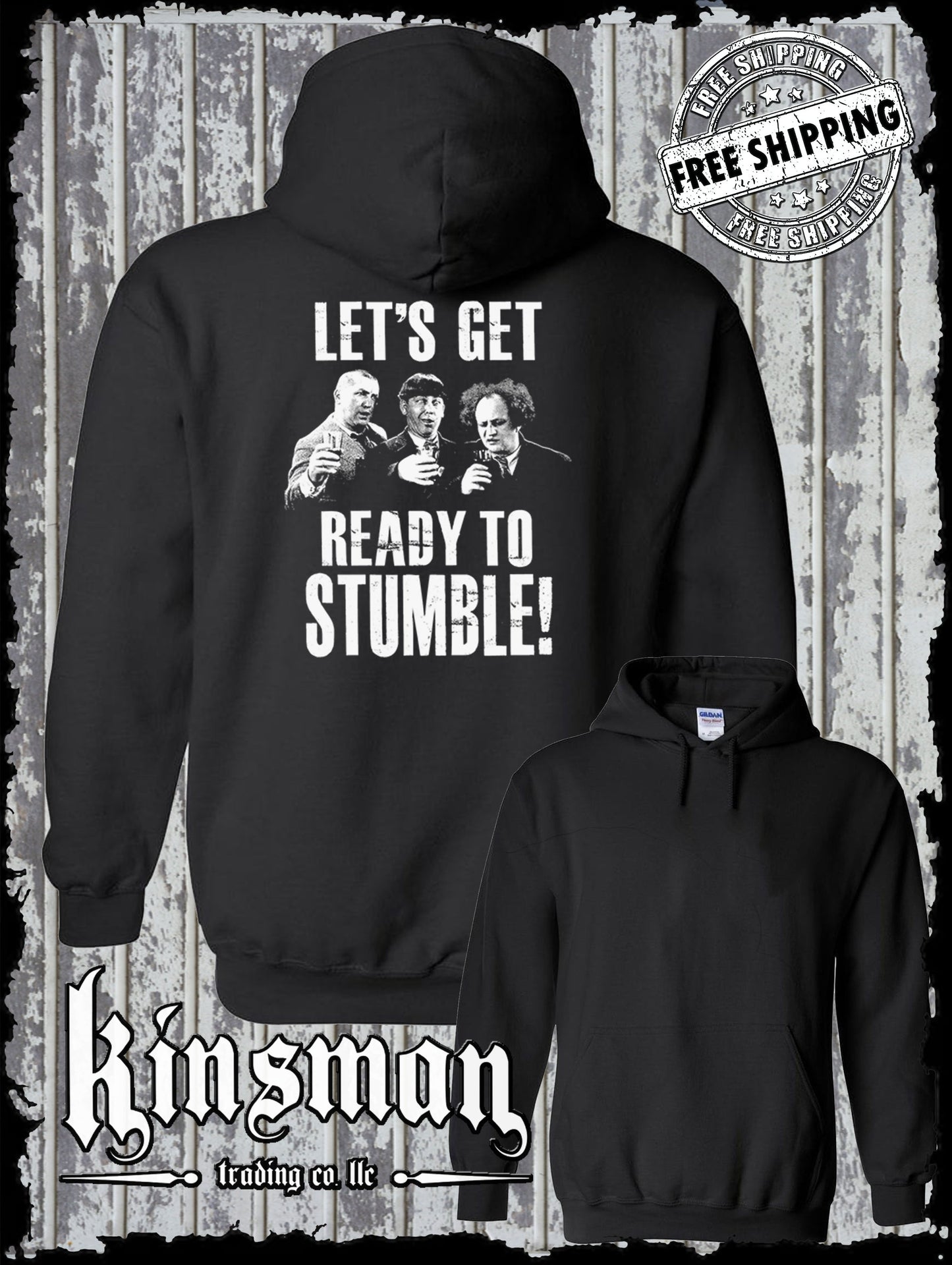 Three Stooges Let's Get Ready to Stumble! Hoodie / Sweatshirt