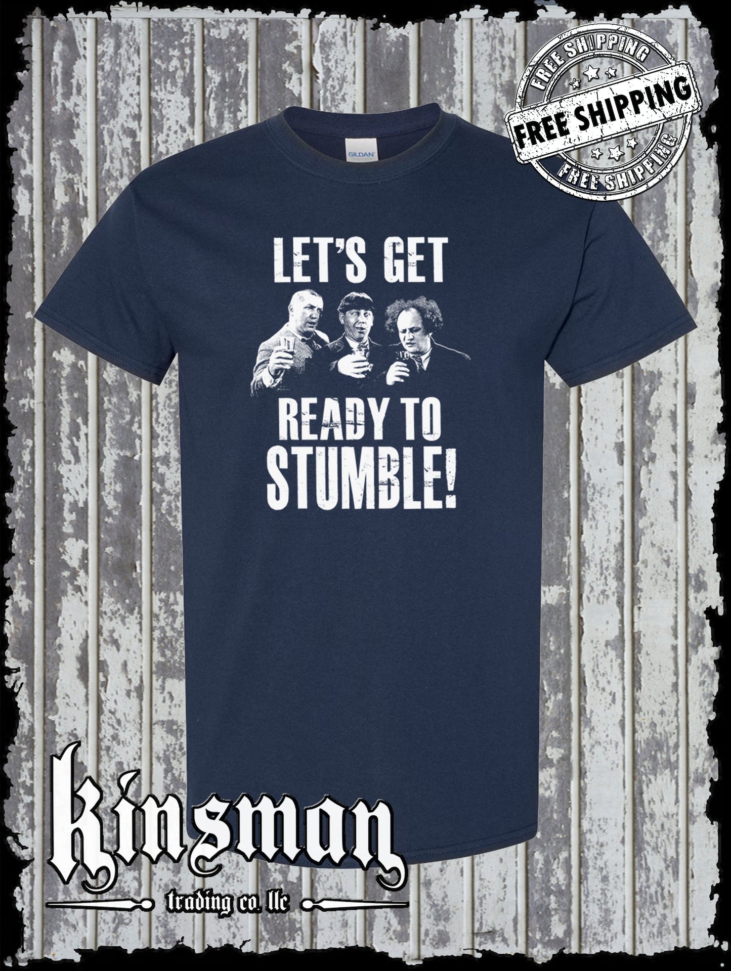 Three Stooges Let's Get Ready To Stumble! T-Shirt