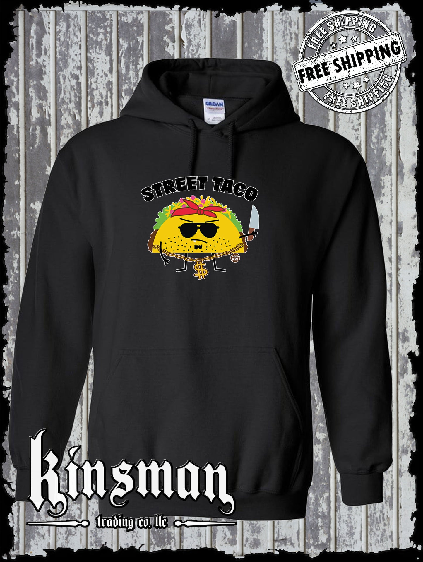 Street Taco Funny Gangster Hoodie / Sweatshirt Todd Goldman Licensed