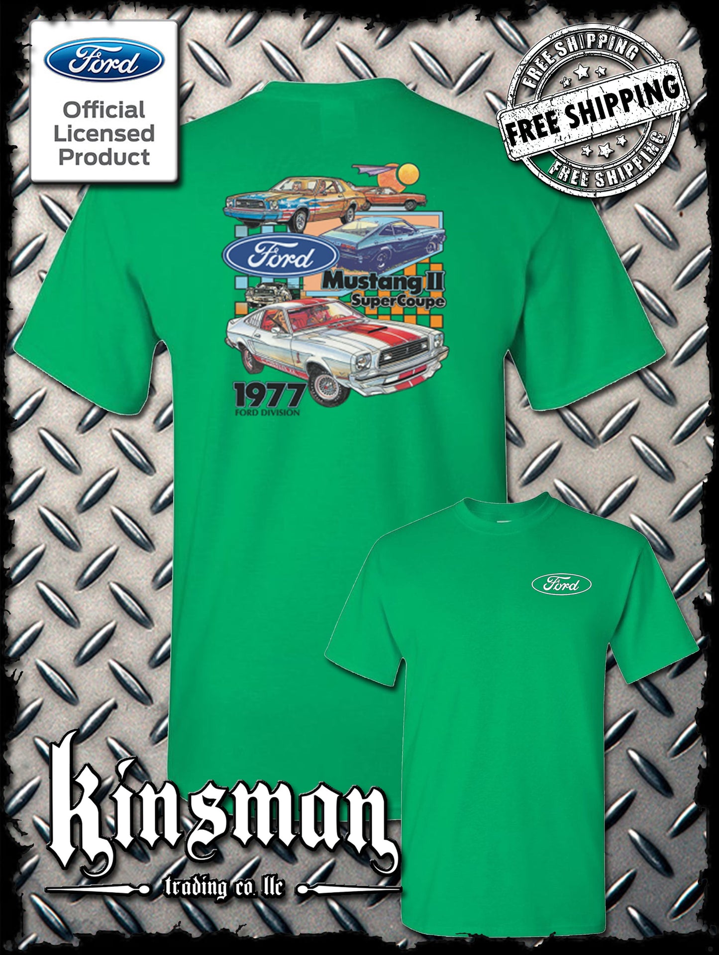 Ford Mustang II Super Coupe 2-Sided T-Shirt