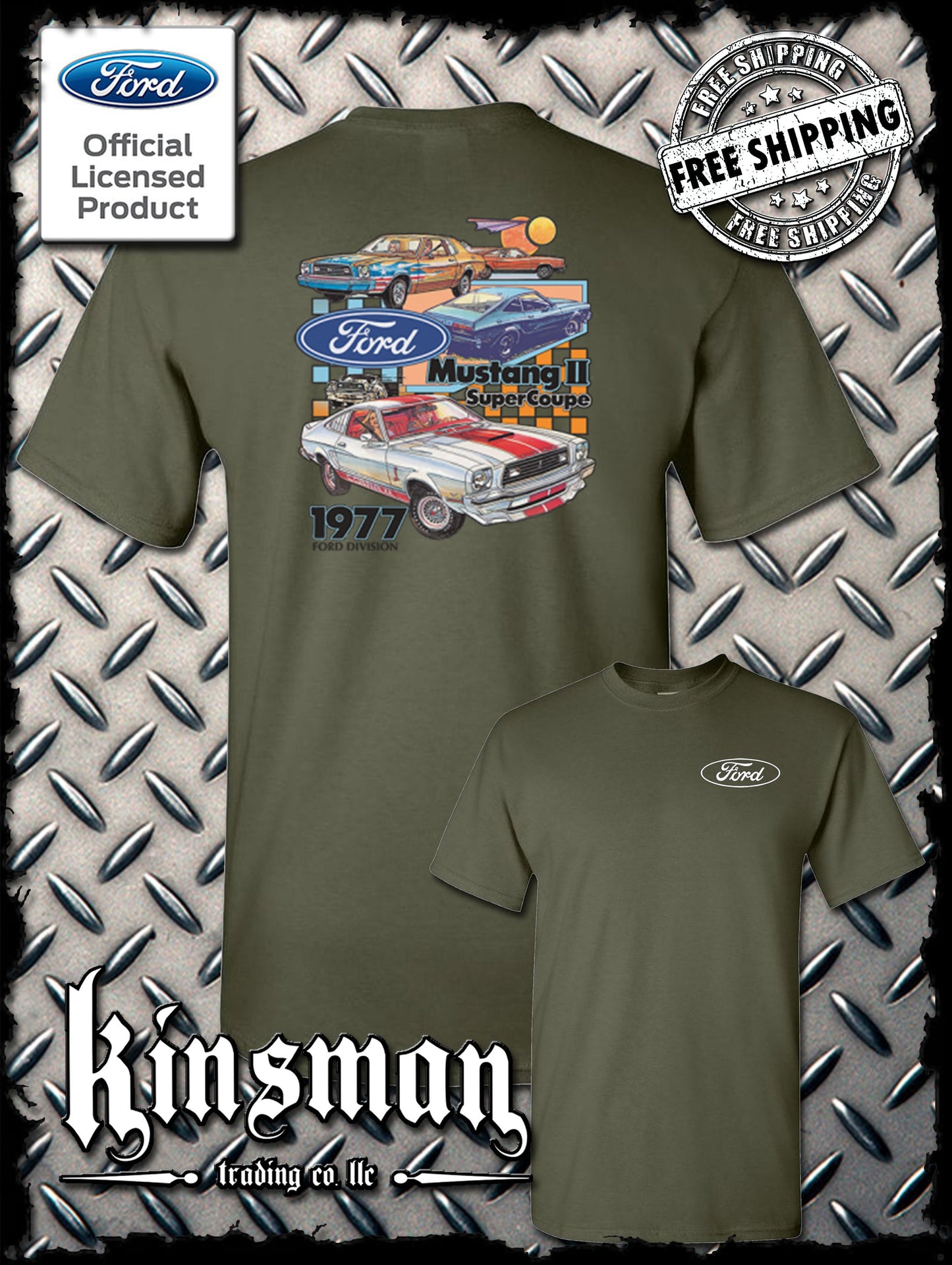 Ford Mustang II Super Coupe 2-Sided T-Shirt