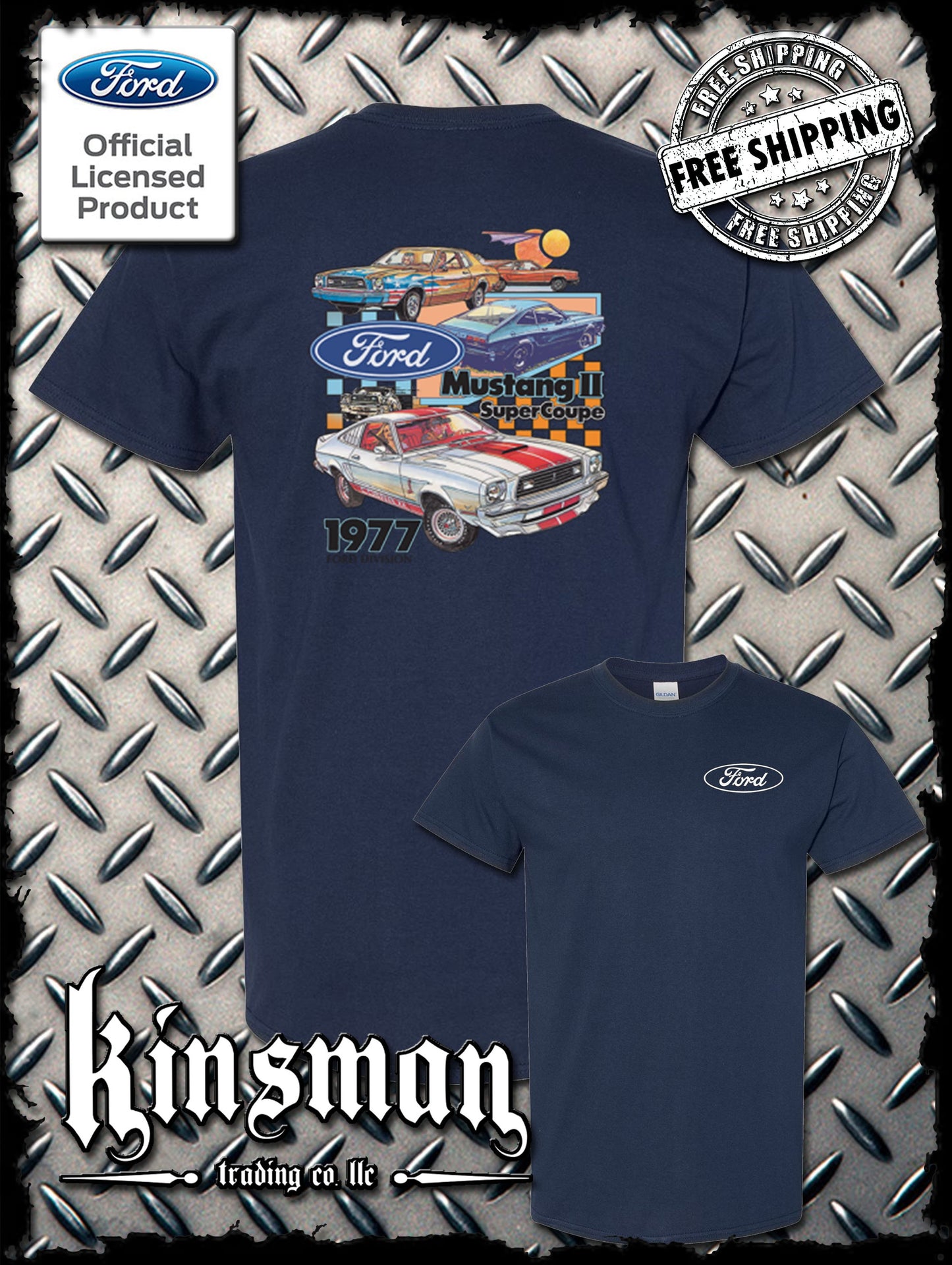 Ford Mustang II Super Coupe 2-Sided T-Shirt
