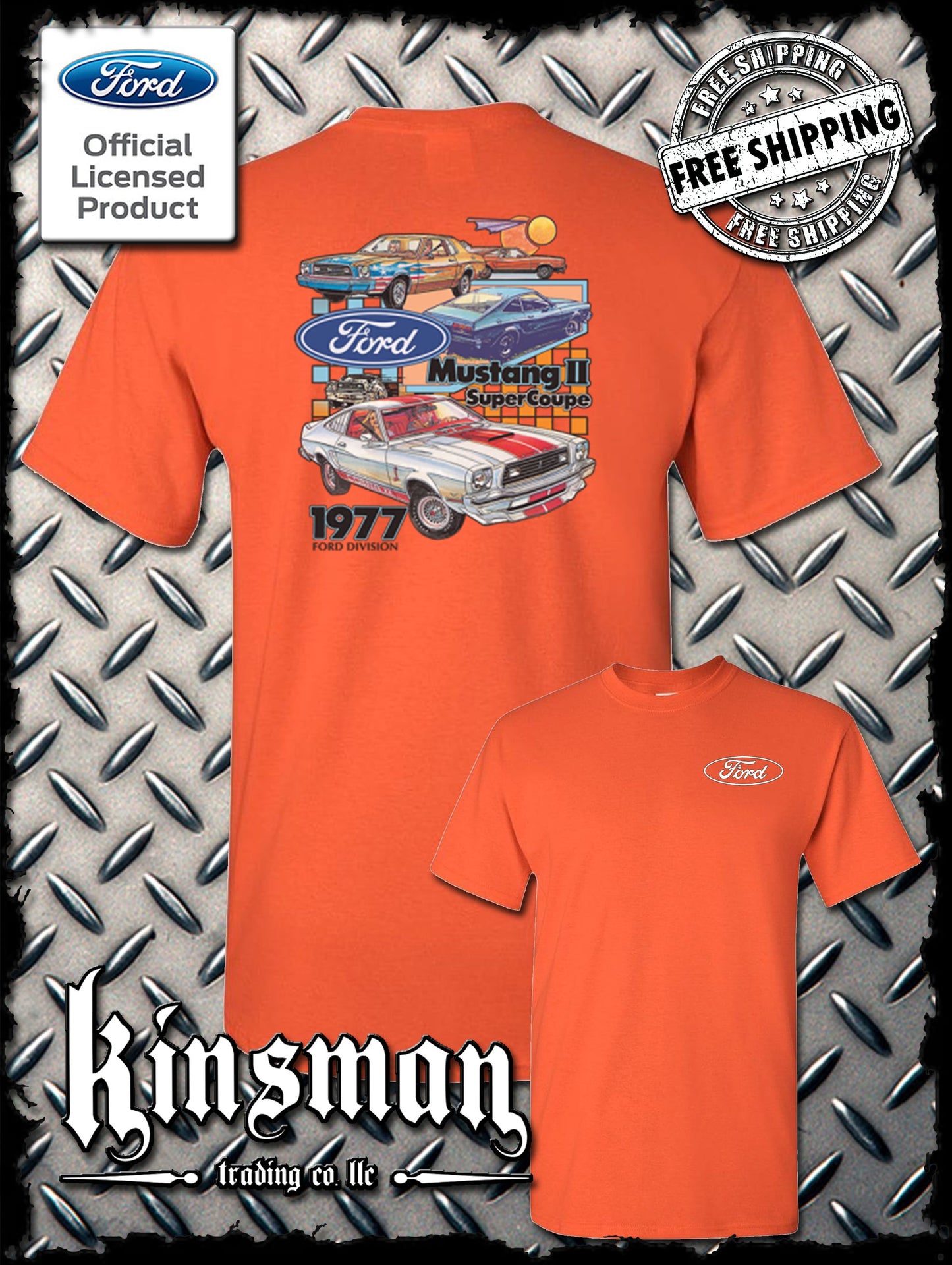 Ford Mustang II Super Coupe 2-Sided T-Shirt