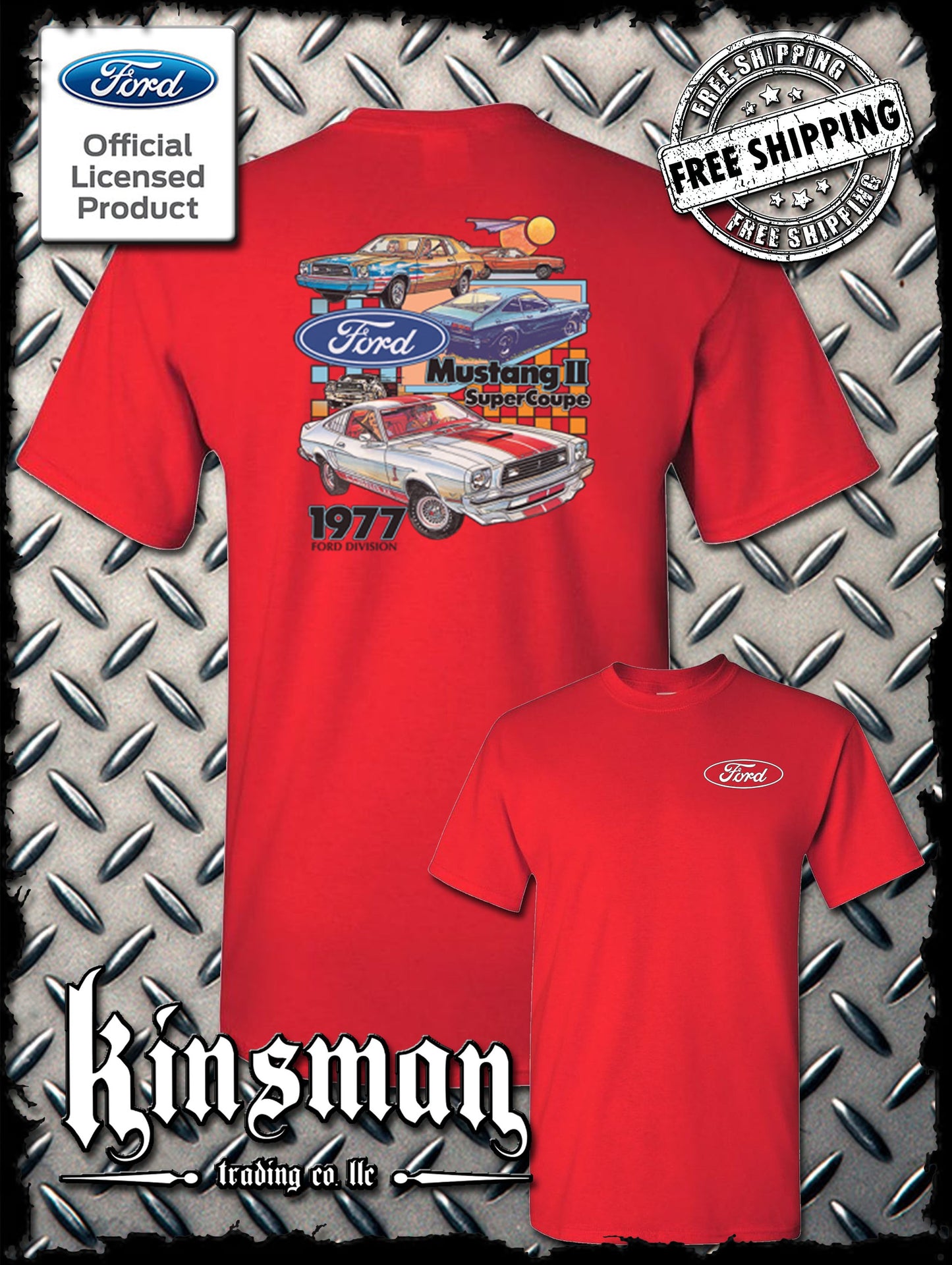 Ford Mustang II Super Coupe 2-Sided T-Shirt