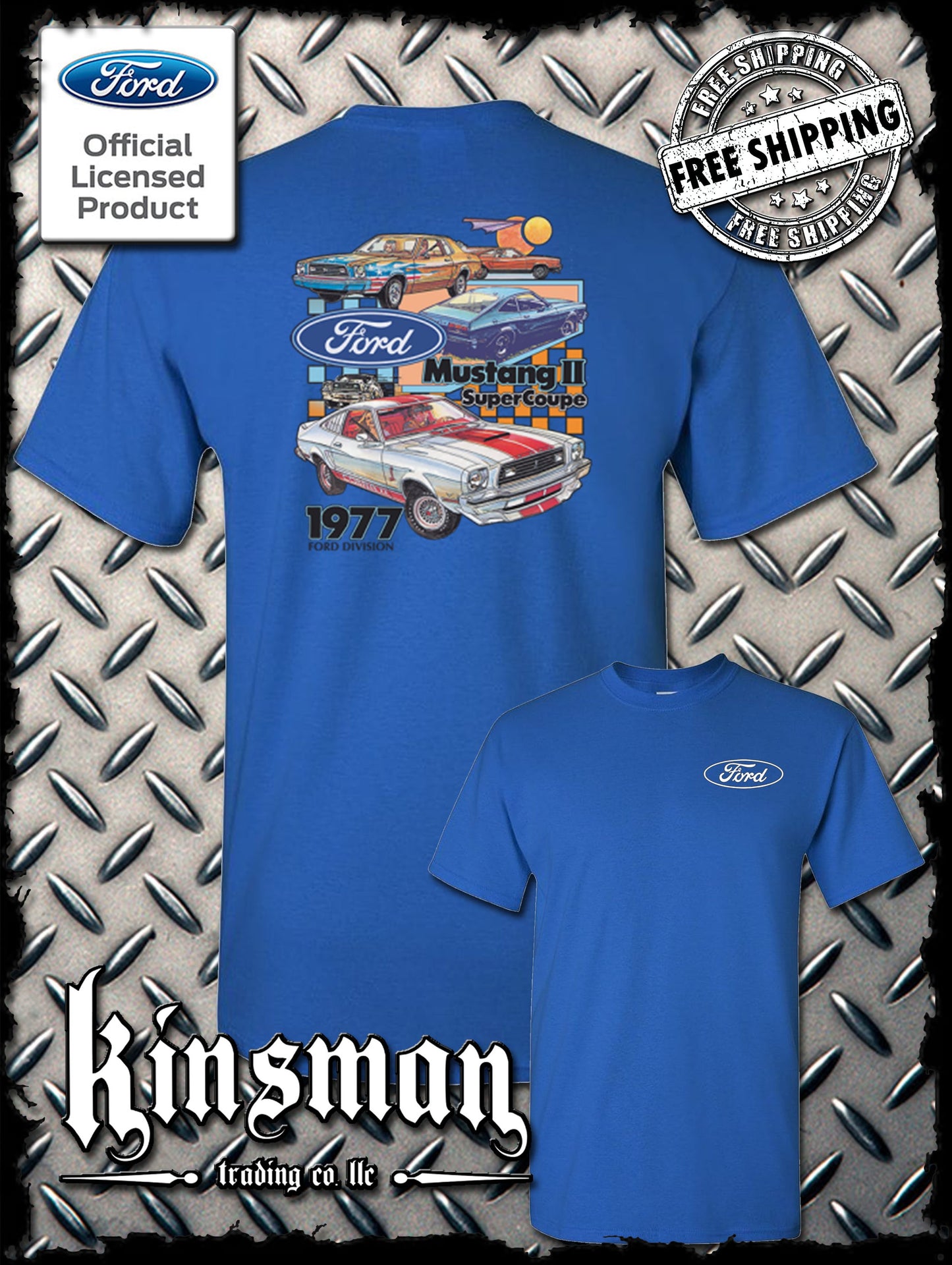 Ford Mustang II Super Coupe 2-Sided T-Shirt