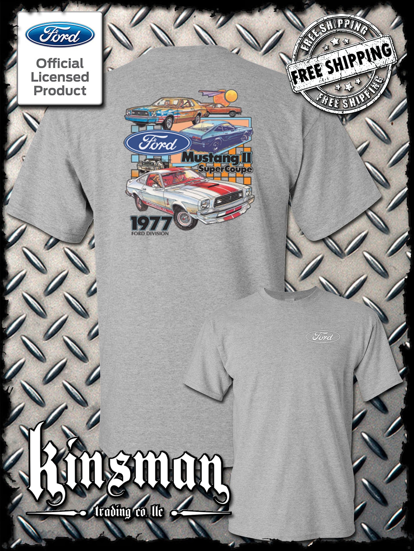 Ford Mustang II Super Coupe 2-Sided T-Shirt