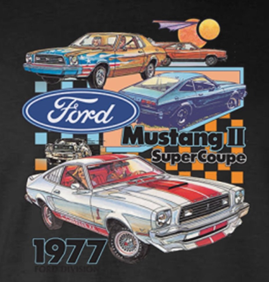 Ford Mustang II Super Coupe 2-Sided Long Sleeve T-Shirt