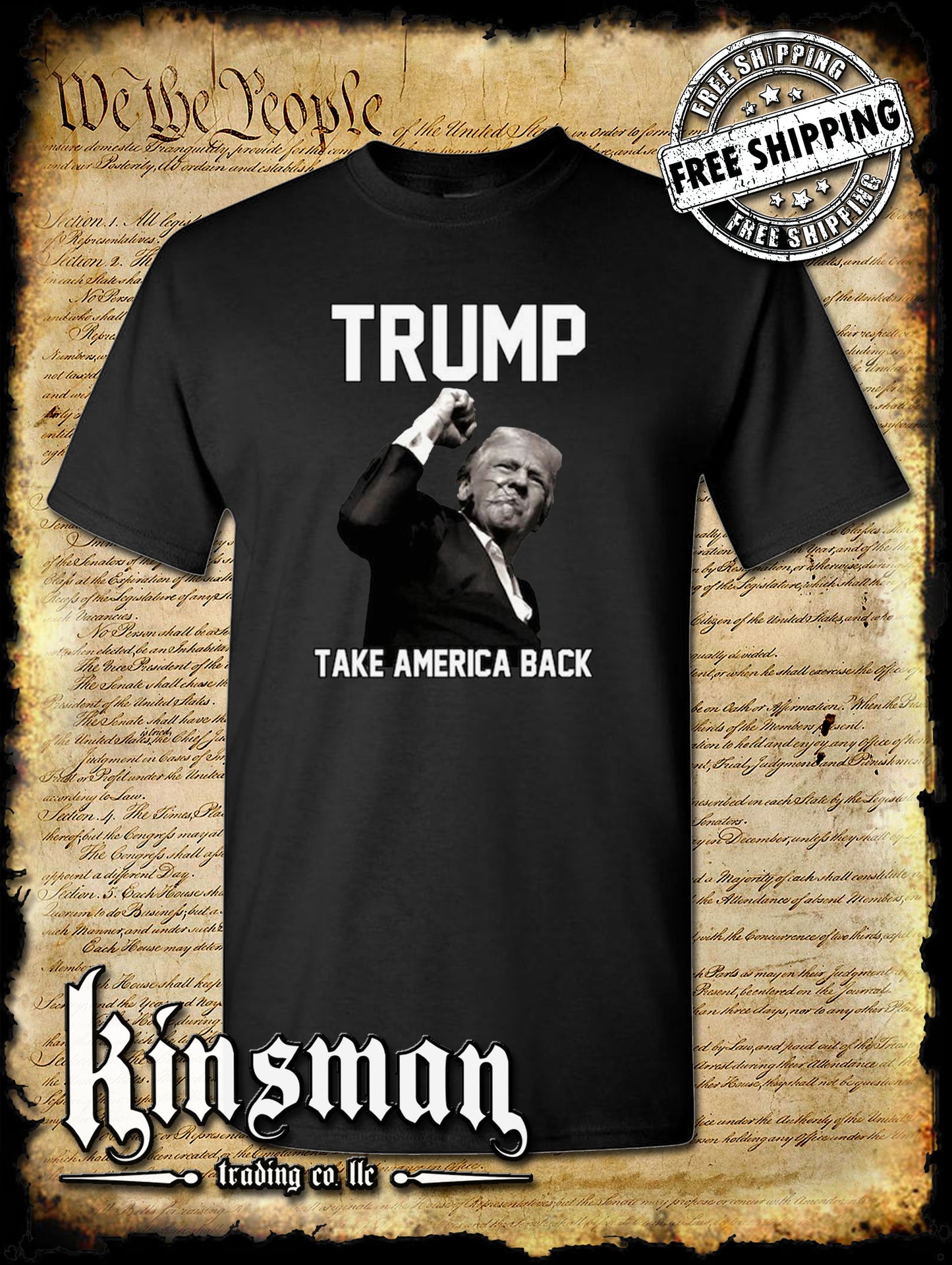 Trump Take America Back T-Shirt 2024 MAGA USA Fight
