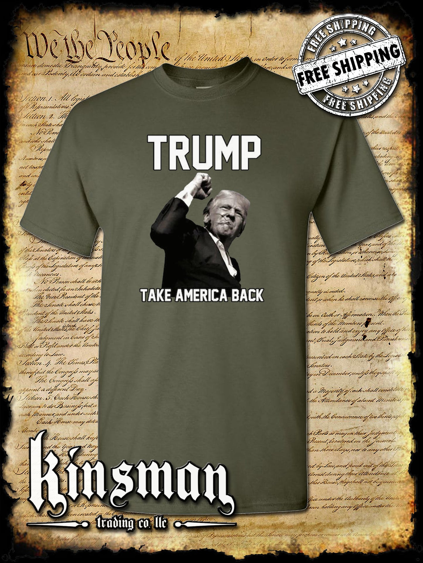 Trump Take America Back T-Shirt 2024 MAGA USA Fight