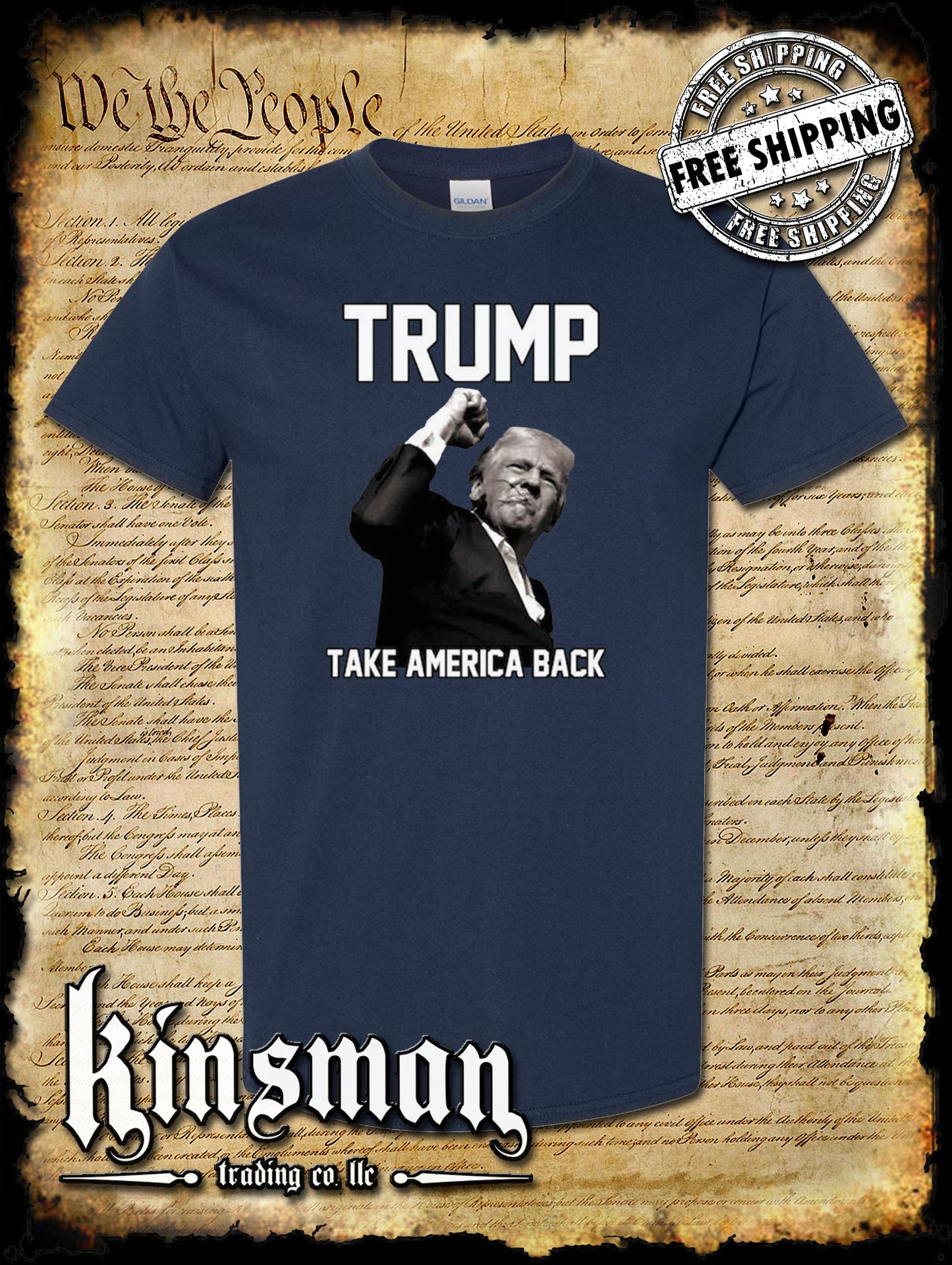 Trump Take America Back T-Shirt 2024 MAGA USA Fight