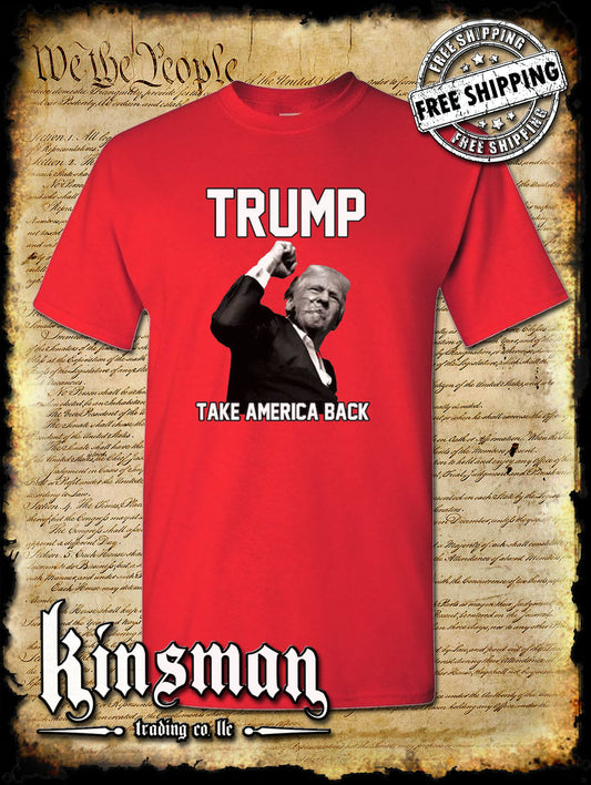Trump Take America Back T-Shirt 2024 MAGA USA Fight