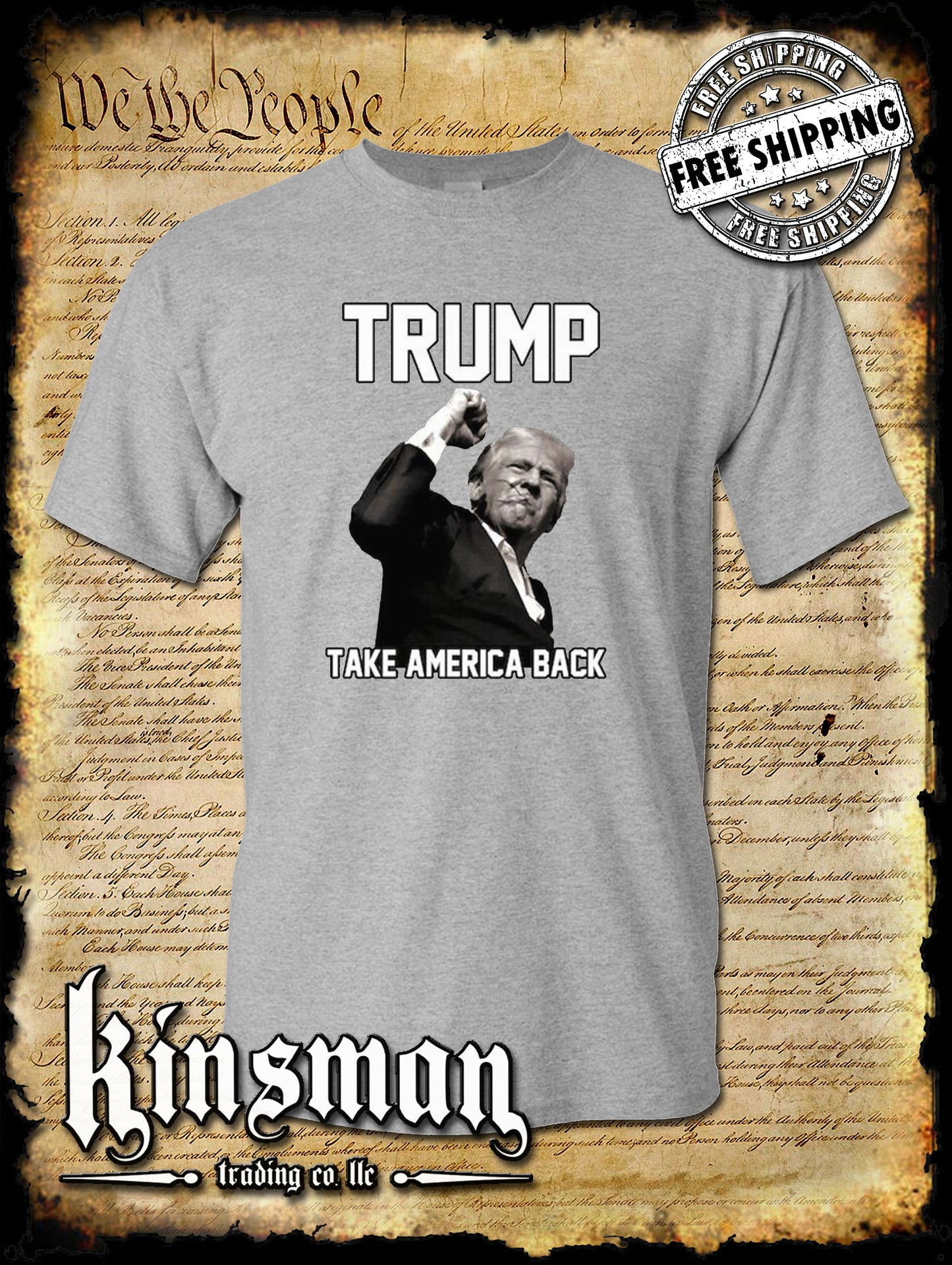 Trump Take America Back T-Shirt 2024 MAGA USA Fight