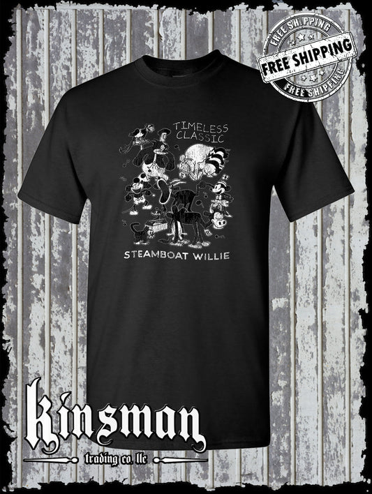 Steamboat Willie Timeless Classic T Shirt / Cartoon Mouse