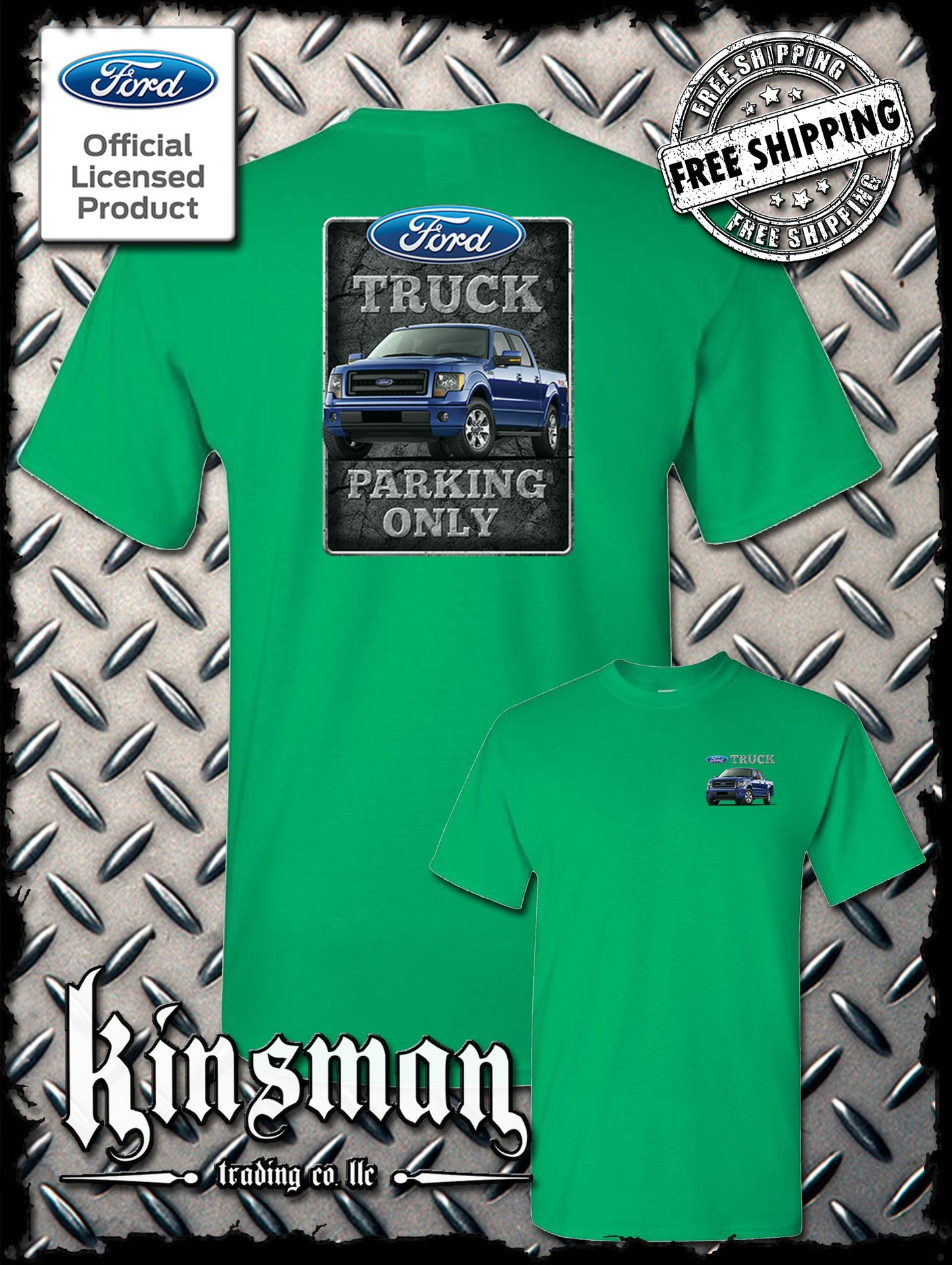Ford Truck Parking Only 2-Sided T-Shirt F-150 - Official Licensed Product