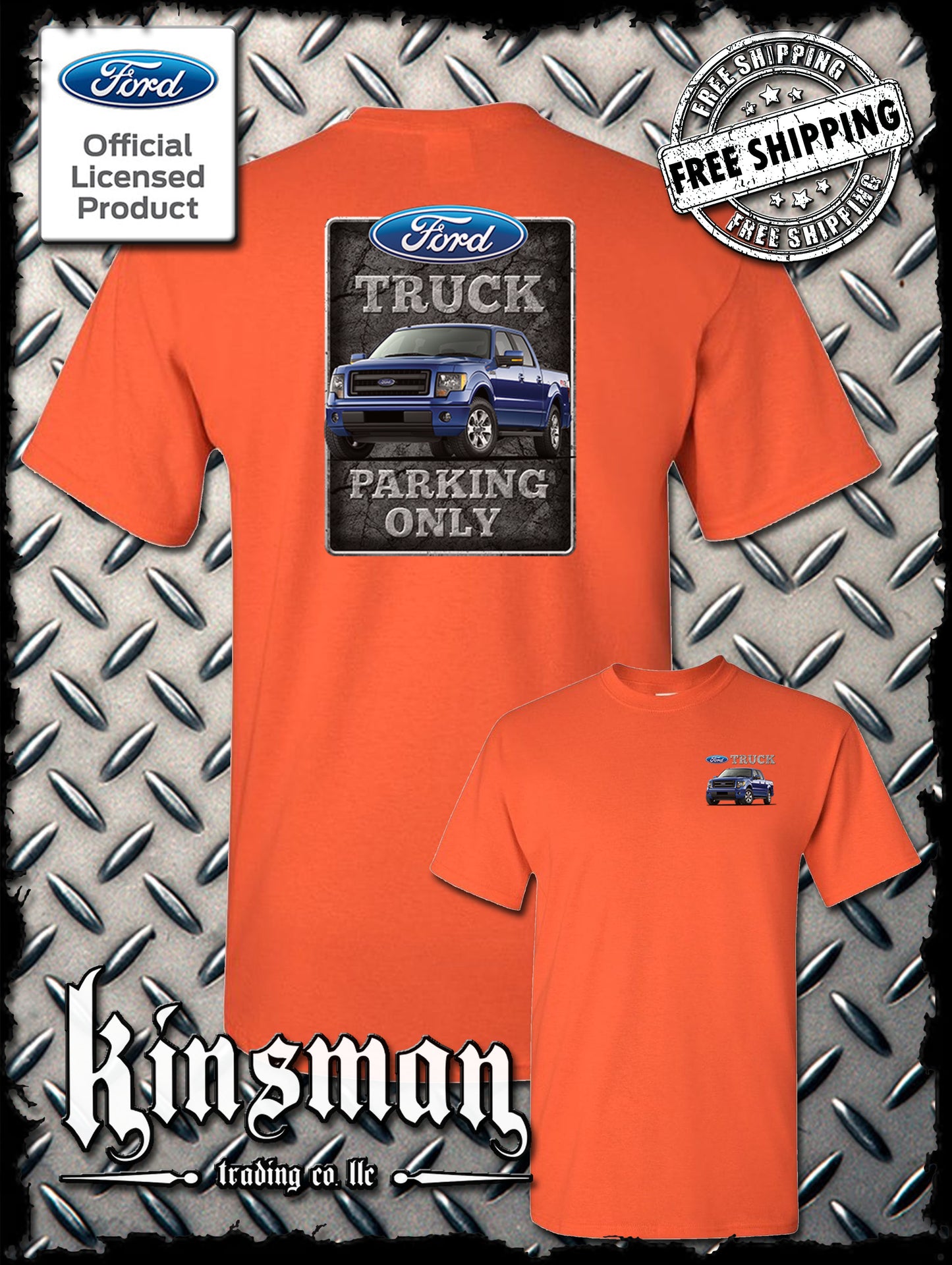 Ford Truck Parking Only 2-Sided T-Shirt F-150 - Official Licensed Product
