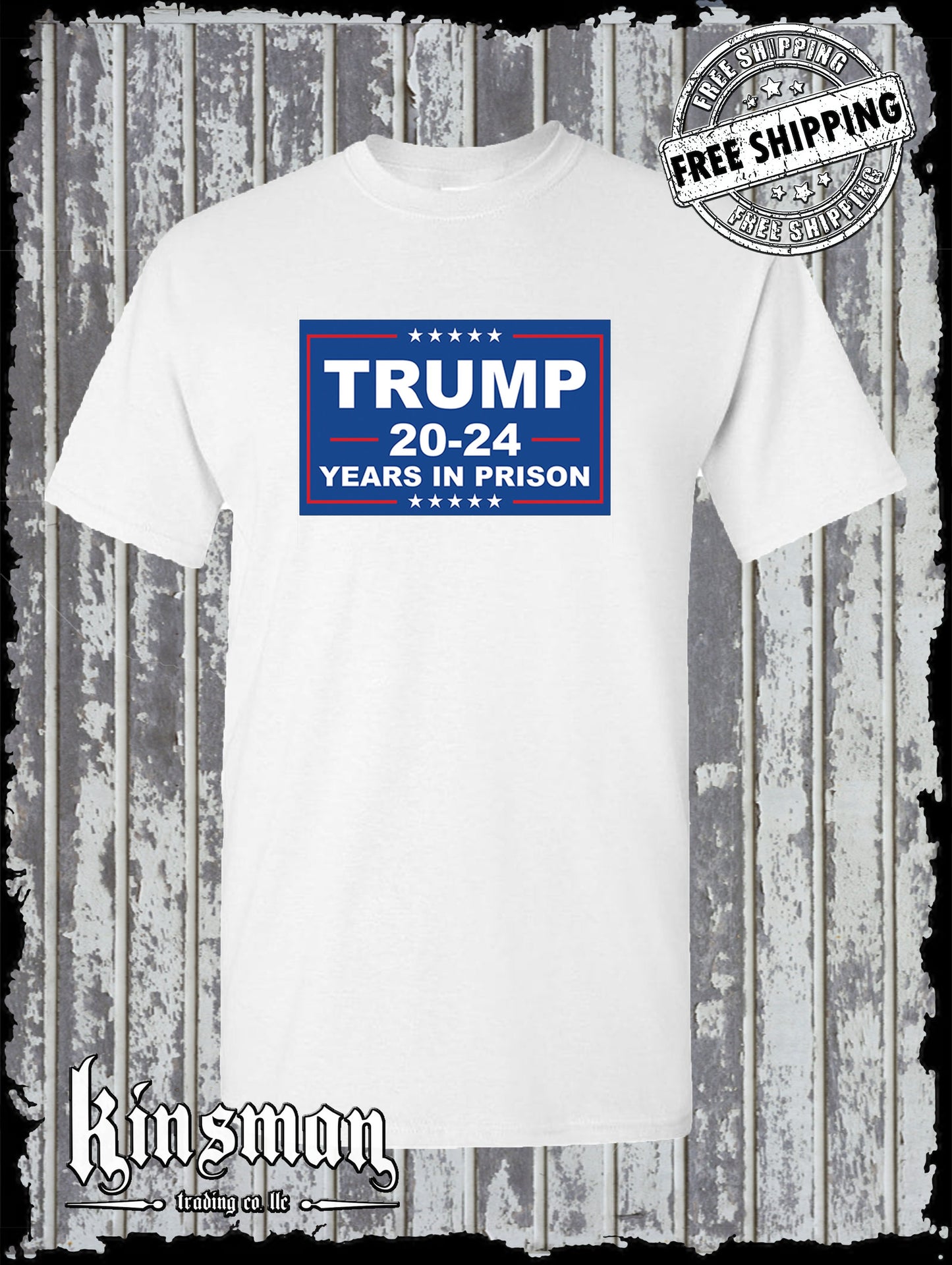 Trump 20-24 Years in PRISON T-Shirt Anti-Republican Joe Biden 2024