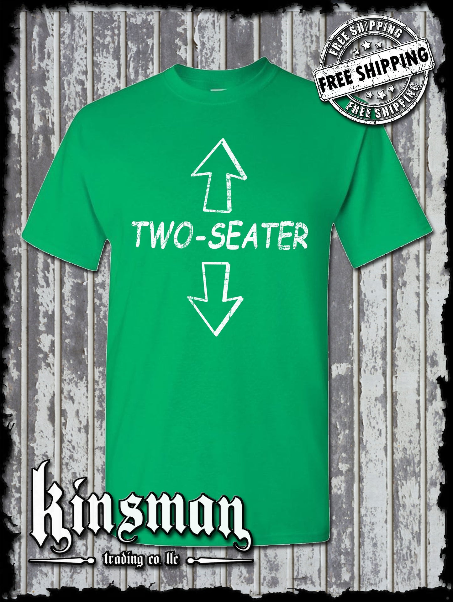 Two-Seater T-Shirt / Funny Adult Rude Offensive College Humor Vulgar