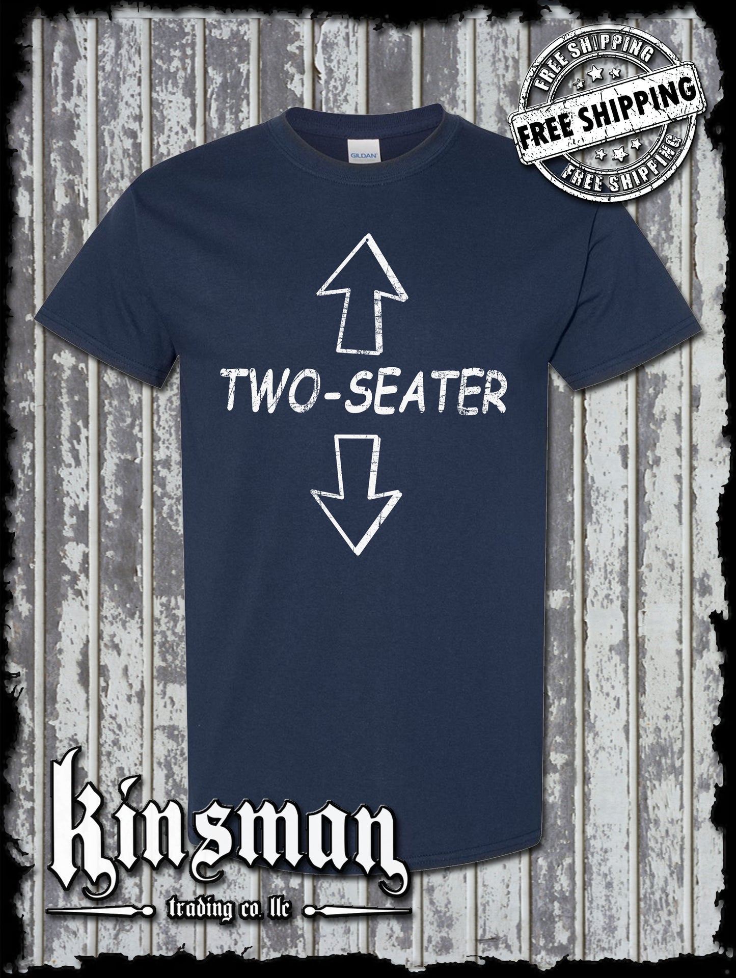 Two-Seater T-Shirt / Funny Adult Rude Offensive College Humor Vulgar