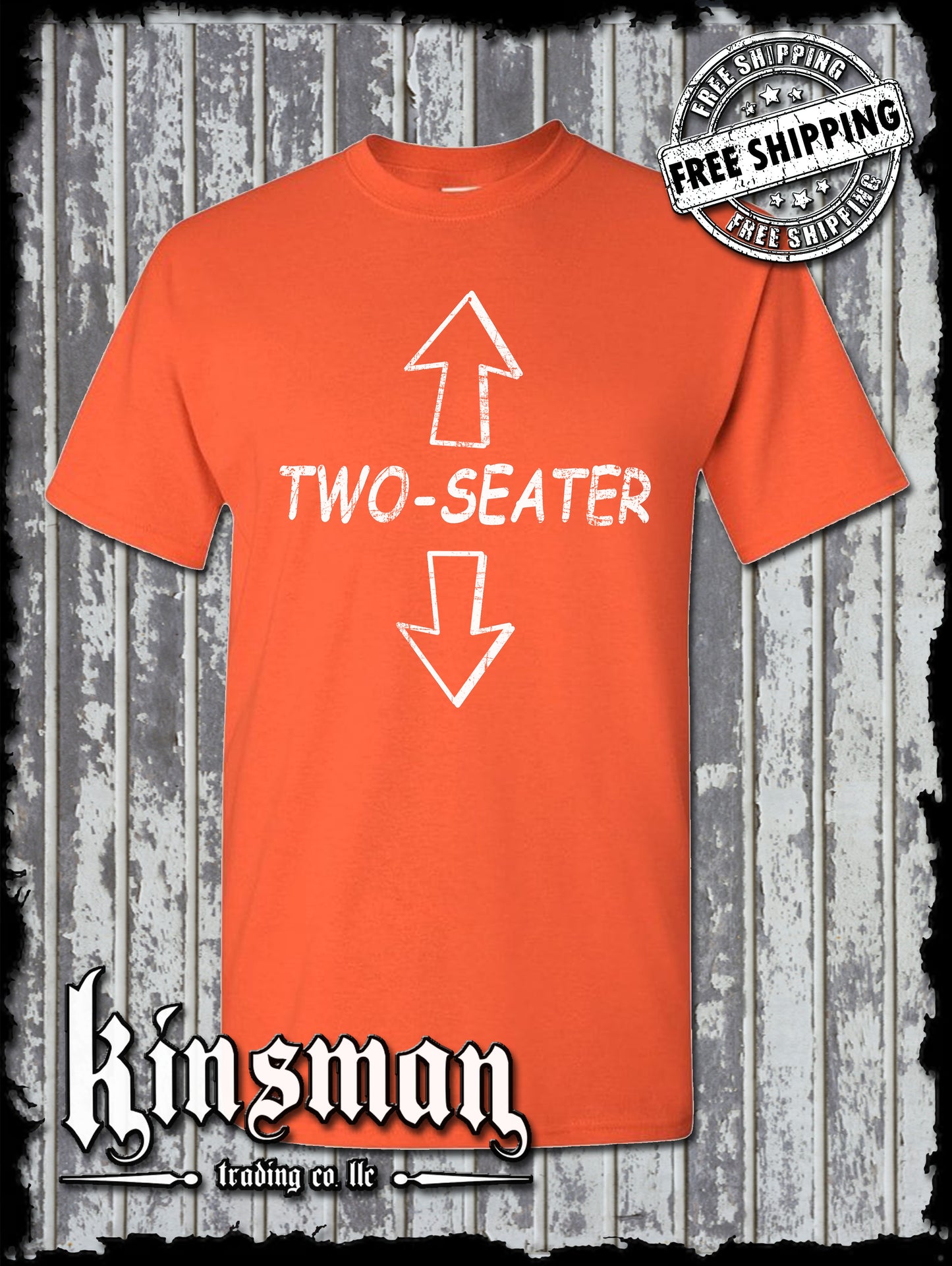 Two-Seater T-Shirt / Funny Adult Rude Offensive College Humor Vulgar