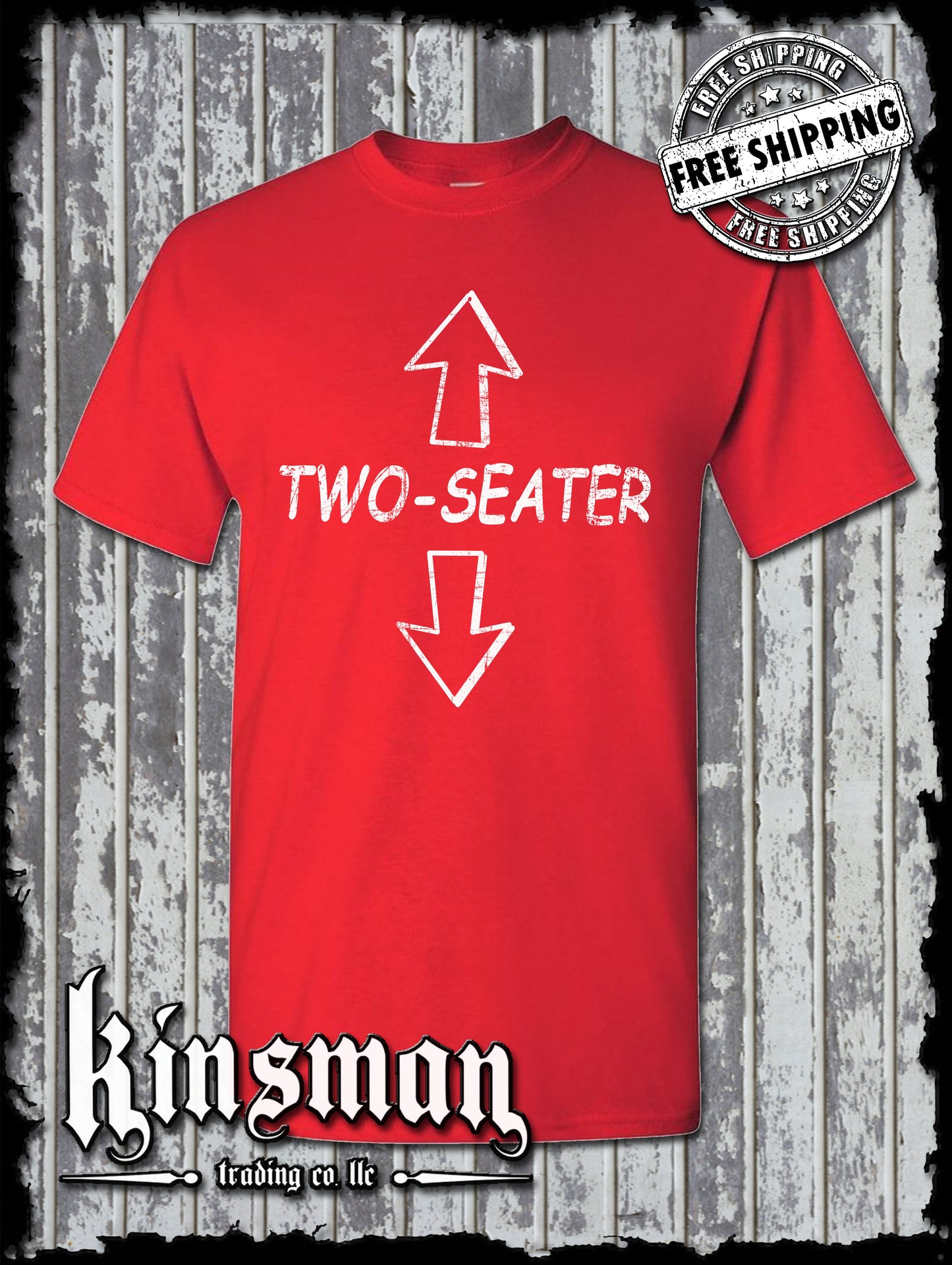 Two-Seater T-Shirt / Funny Adult Rude Offensive College Humor Vulgar