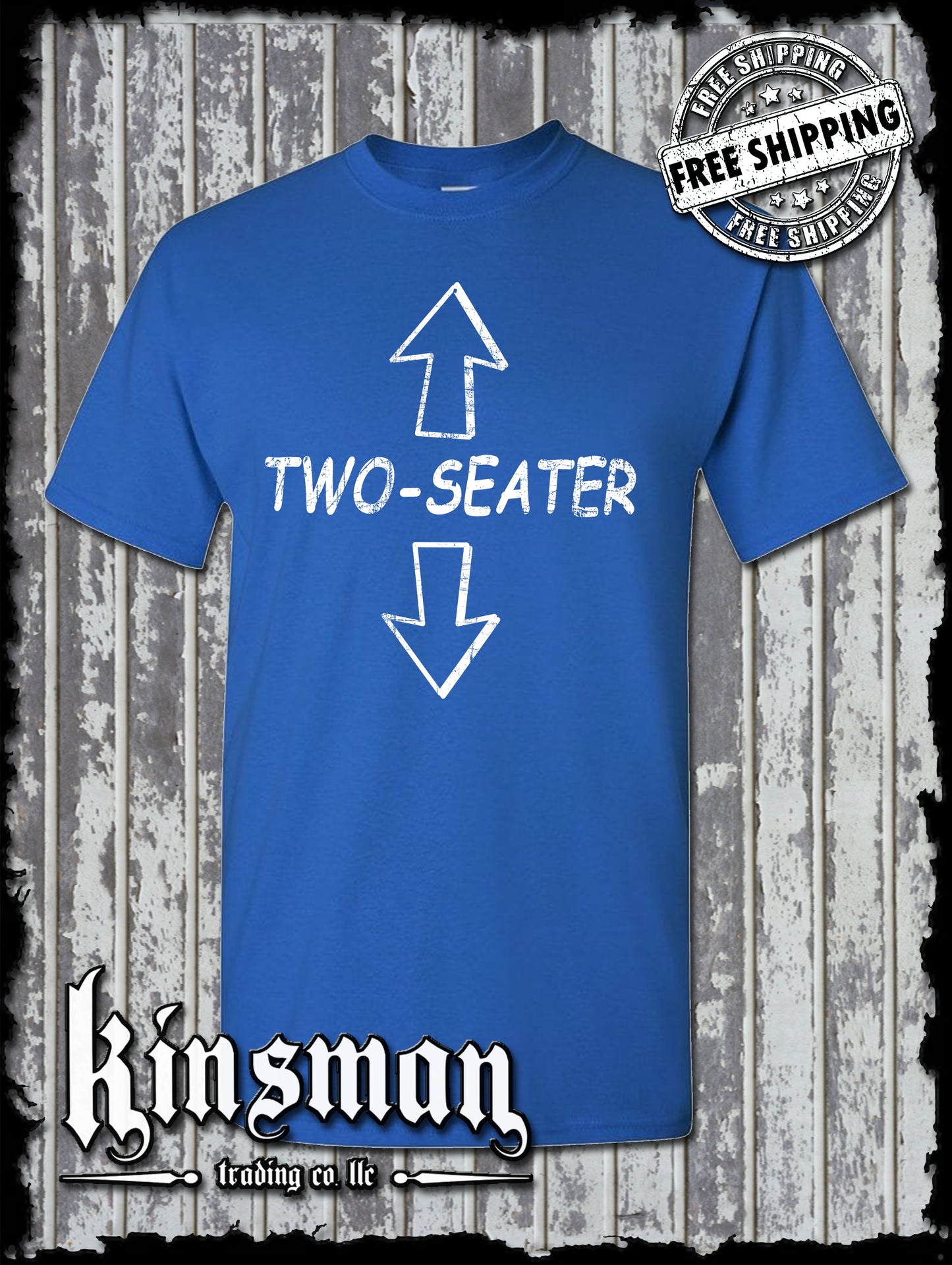 Two-Seater T-Shirt / Funny Adult Rude Offensive College Humor Vulgar