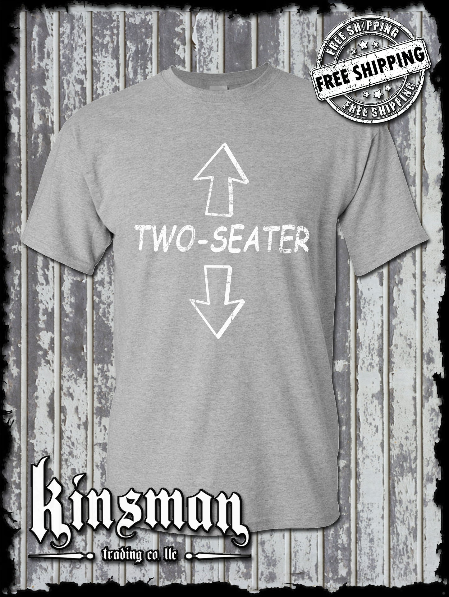 Two-Seater T-Shirt / Funny Adult Rude Offensive College Humor Vulgar