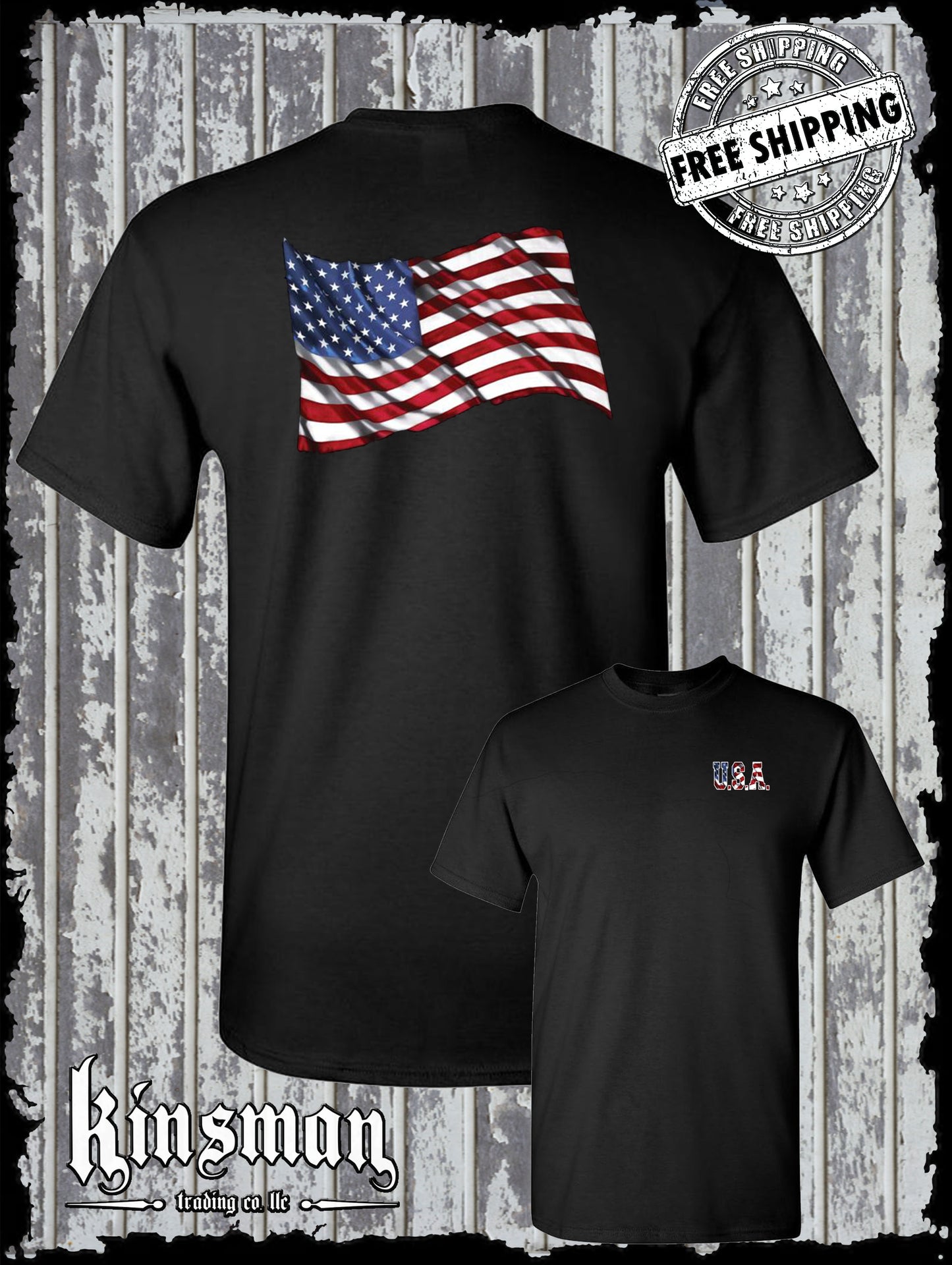 USA Flag 4th of July T-Shirt United States of America Tee