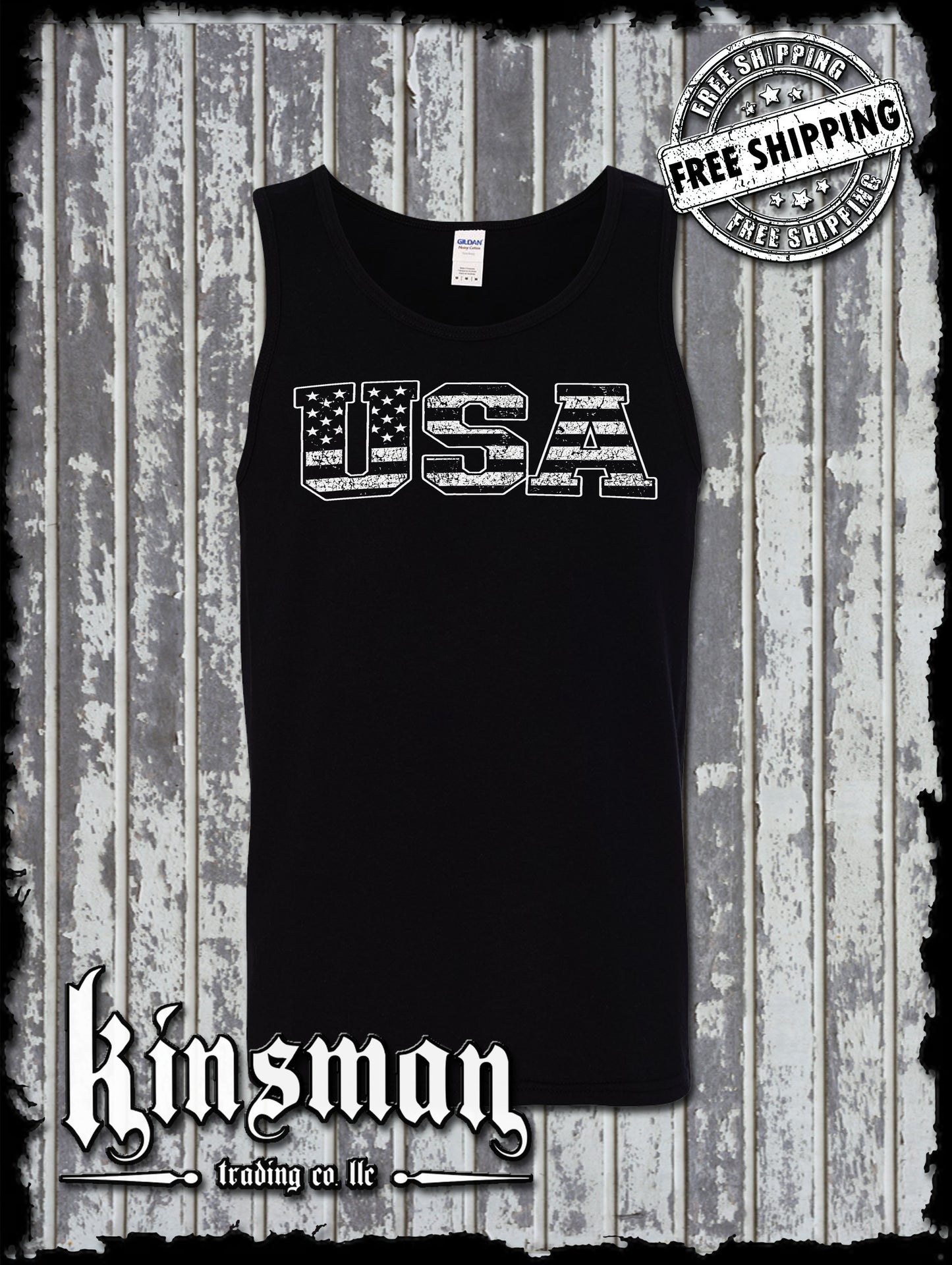 USA American Flag Tank Top T-Shirt