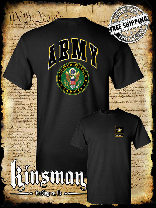 US Army Seal 2-Sided T-Shirt Official Licensed Military United States of America