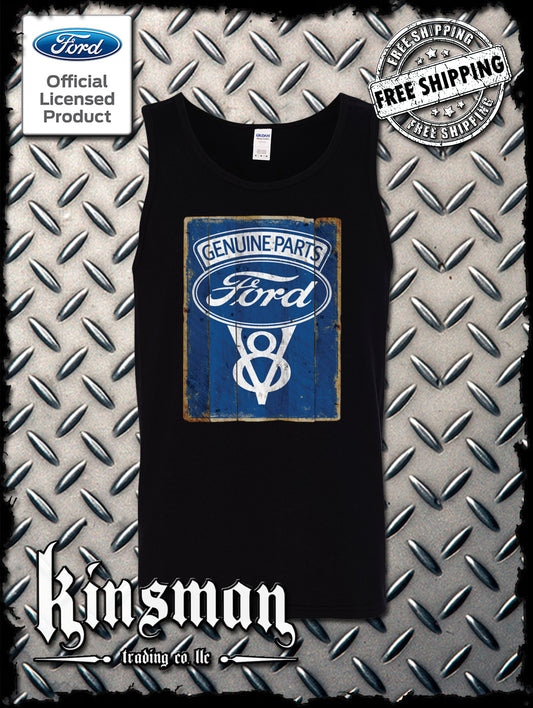 Ford Genuine Parts V8 Vintage Sign Tank Top T-Shirt - Mustang GT500 Shelby