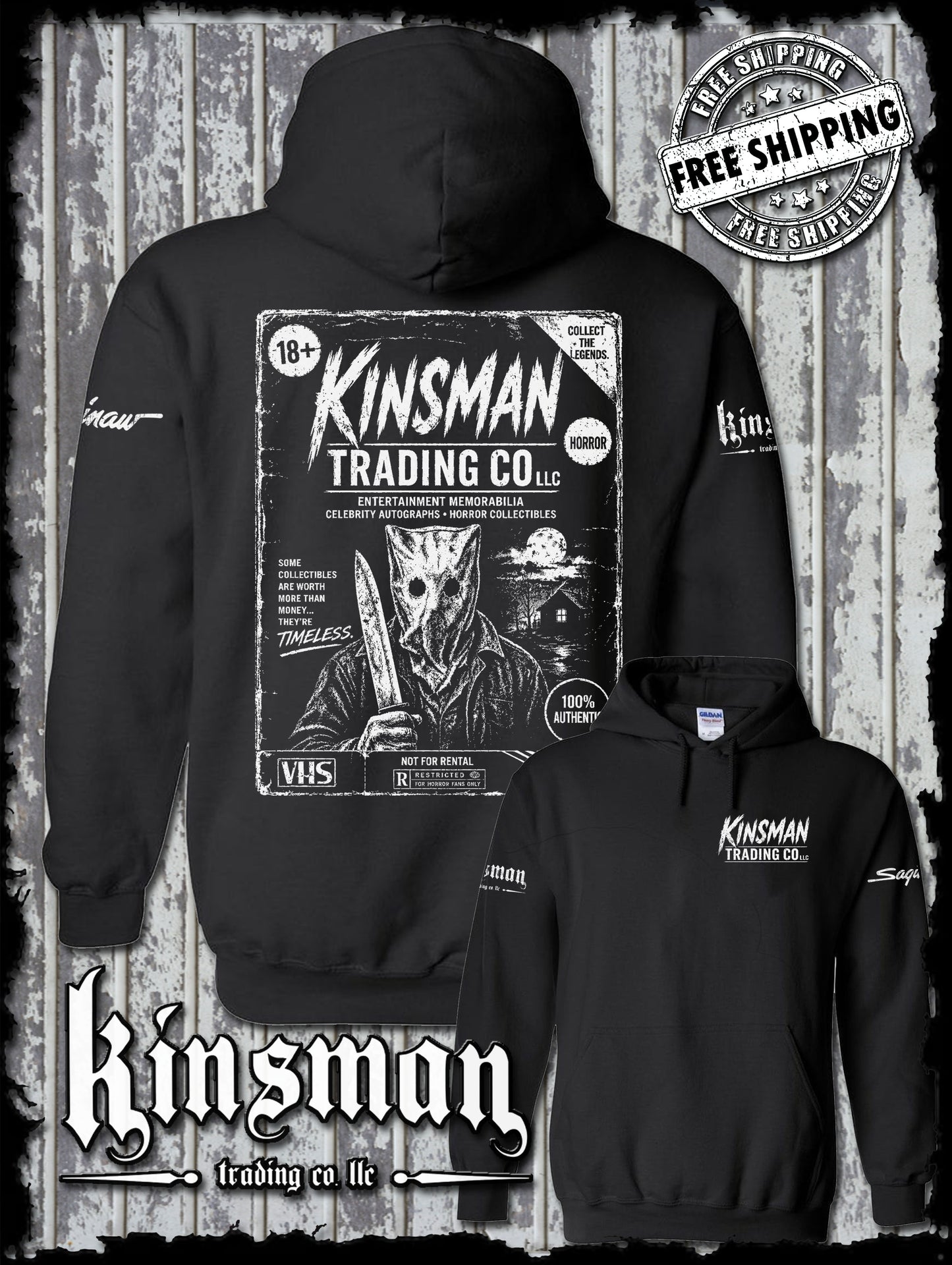 Kinsman Trading Co. LLC VHS Horror Hoodie / Sweatshirt