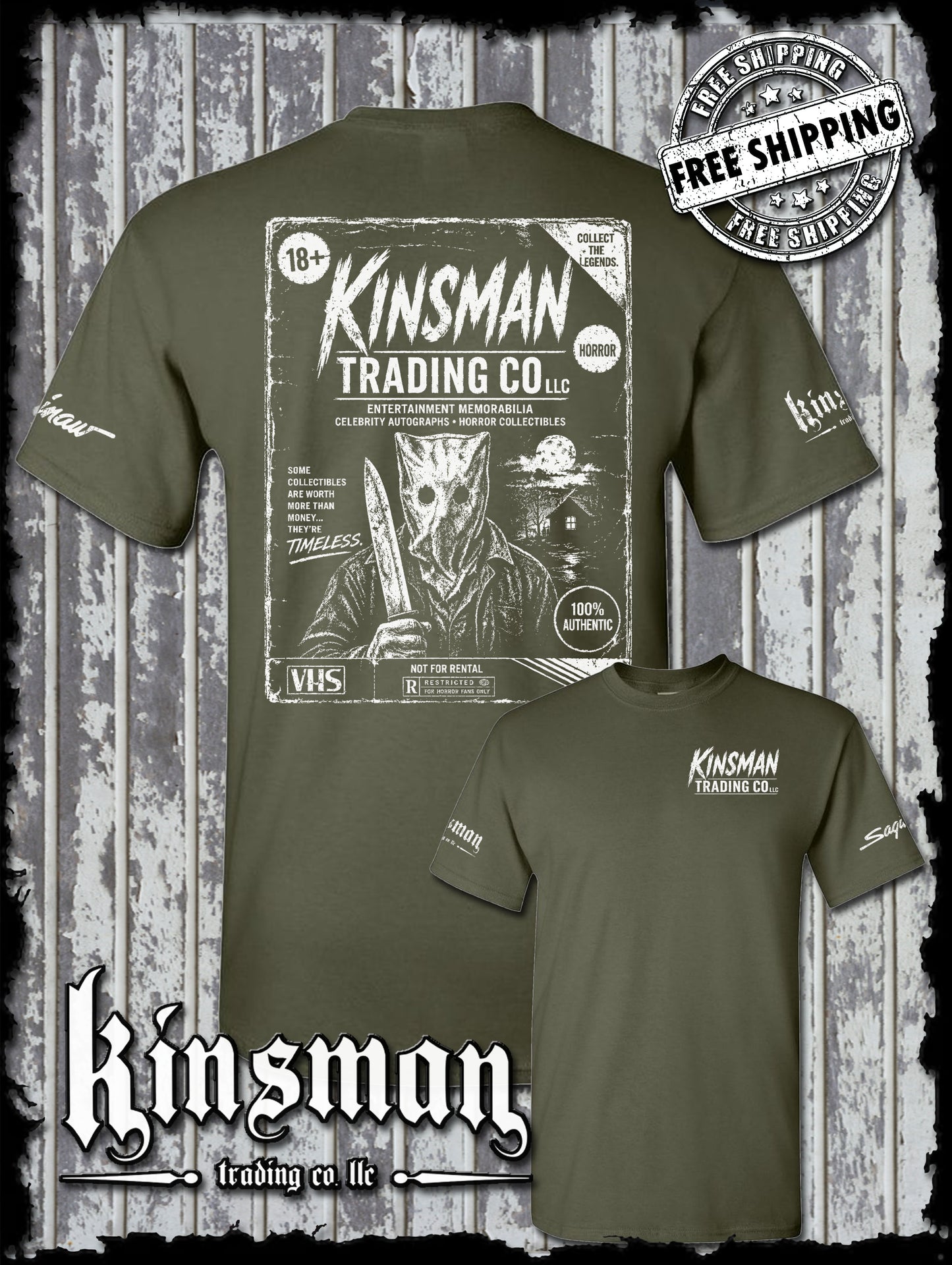 Kinsman Trading Co. LLC VHS Horror T-Shirt