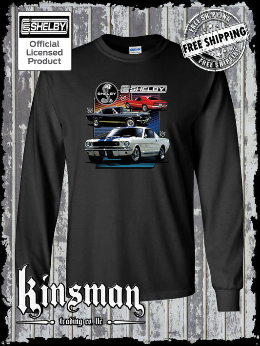 Various Shelby Cars Ford Mustang Long Sleeve T-Shirt