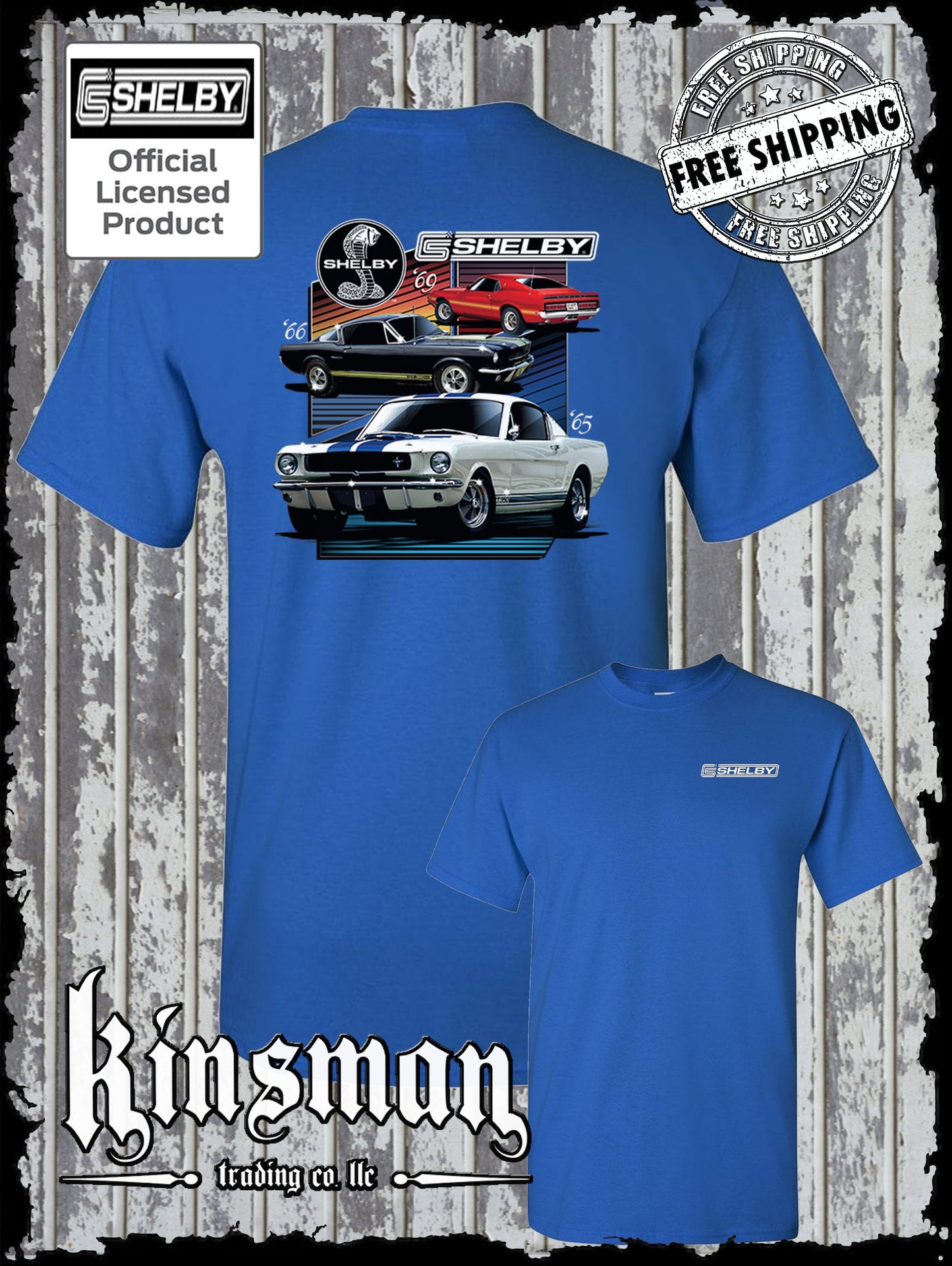 Various Shelby Ford Mustang 2-Sided T-Shirt