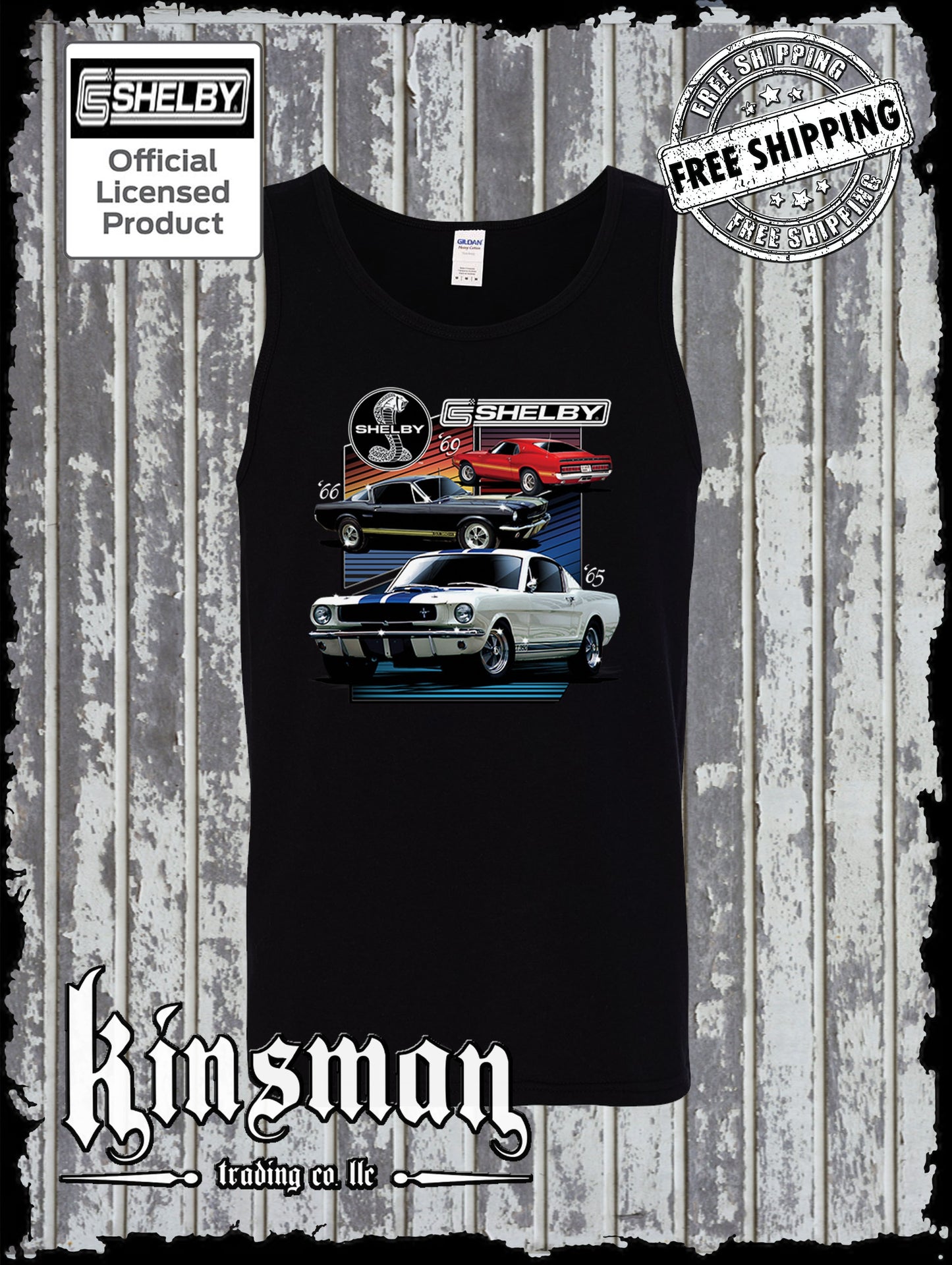 Various Shelby Cars Ford Mustang Tank Top T-Shirt