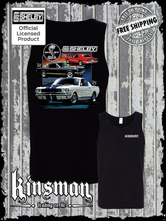 Various Shelby Cars Ford Mustang 2-Sided Tank Top T-Shirt