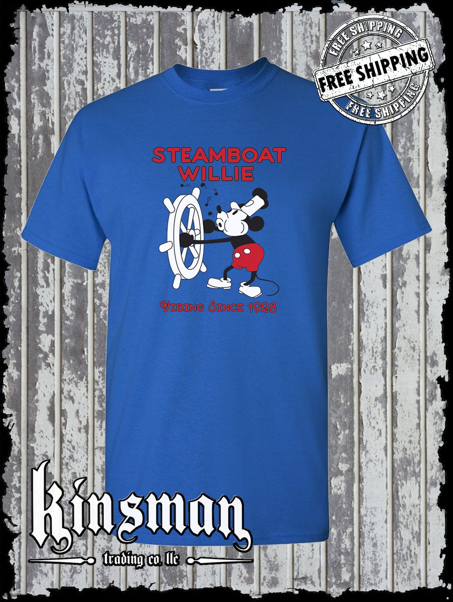 Steamboat Willie Vibing Since 1928 T Shirt / Cartoon Mouse