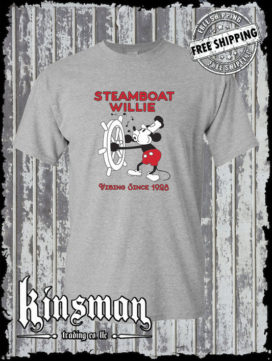Steamboat Willie Vibing Since 1928 T Shirt / Cartoon Mouse